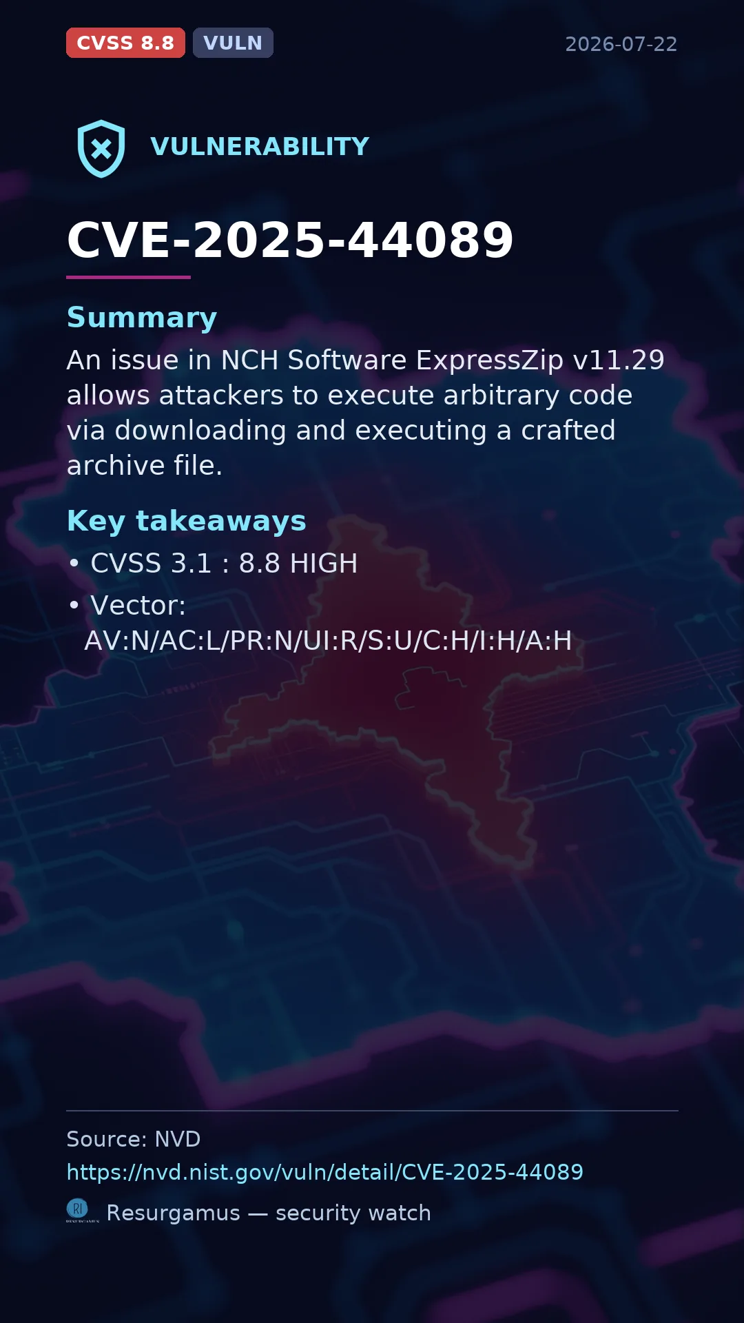 CVE-2025-44089  Vulnerability
