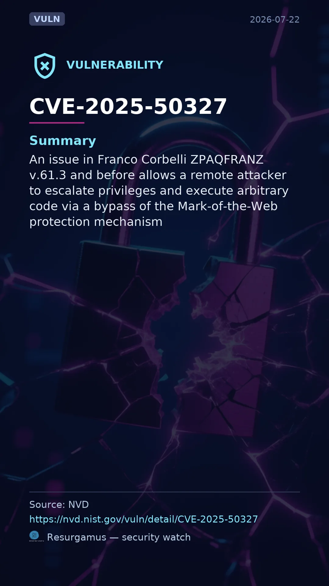 CVE-2025-50327  Vulnerability