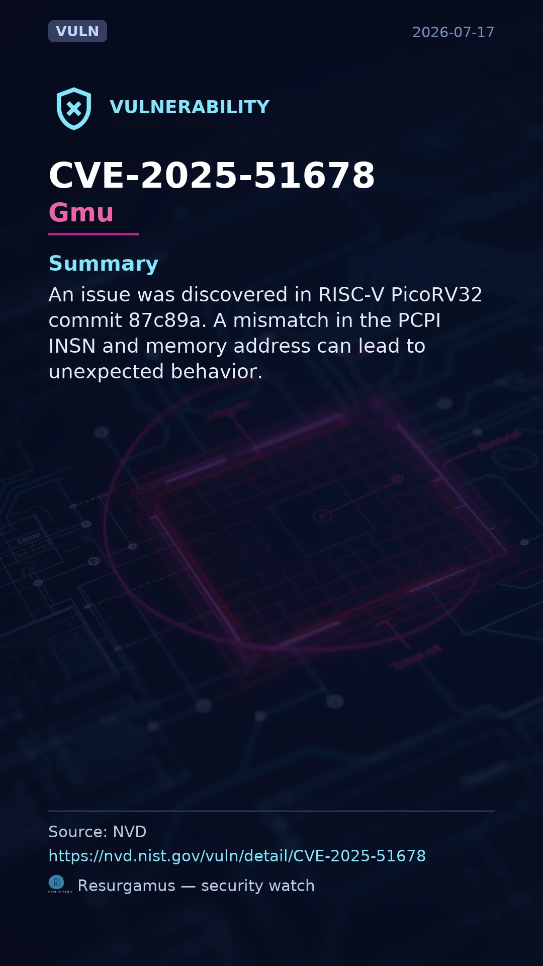 CVE-2025-51678 Gmu Vulnerability
