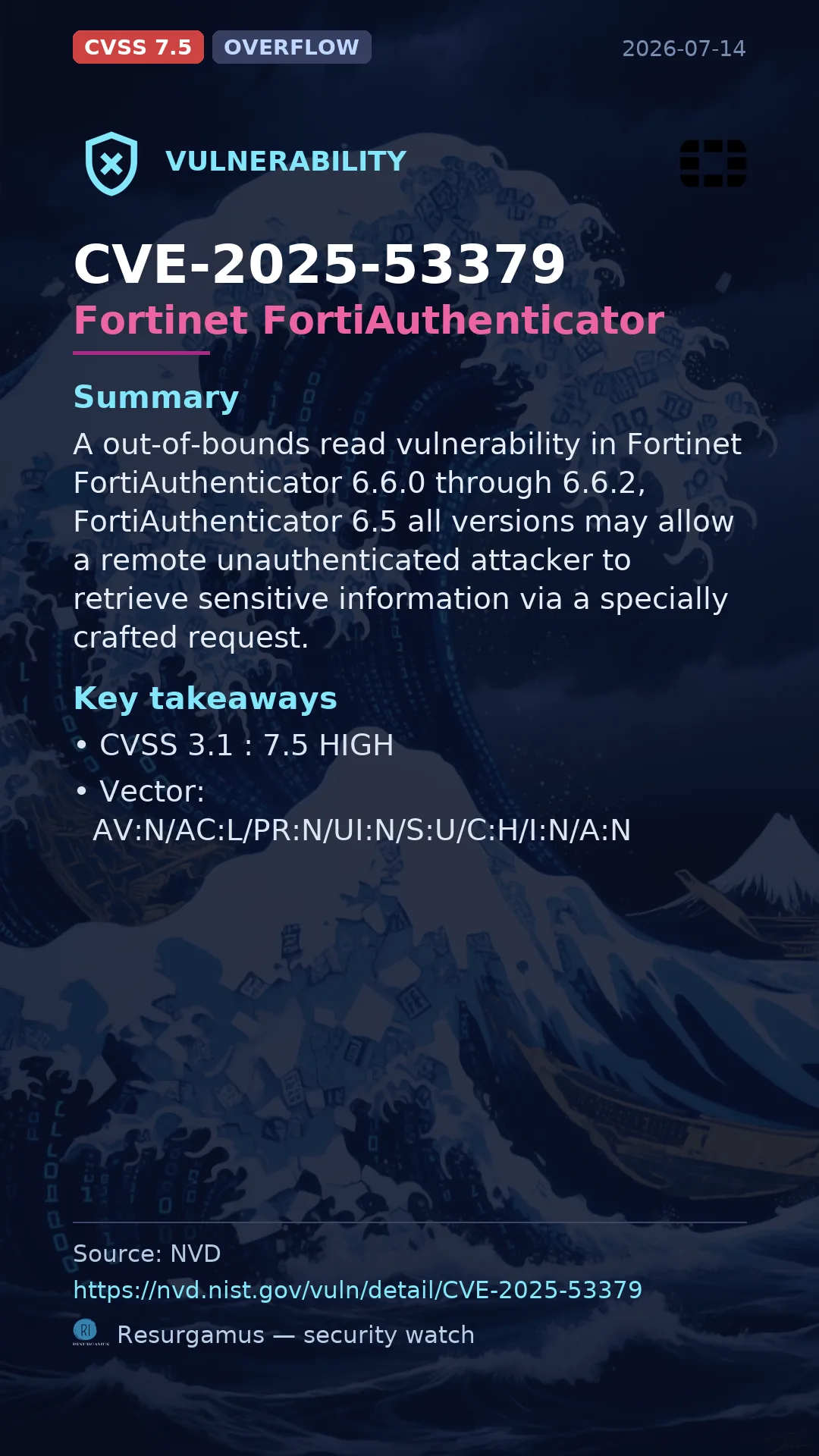 CVE-2025-53379 Fortinet FortiAuthenticator Vulnerability