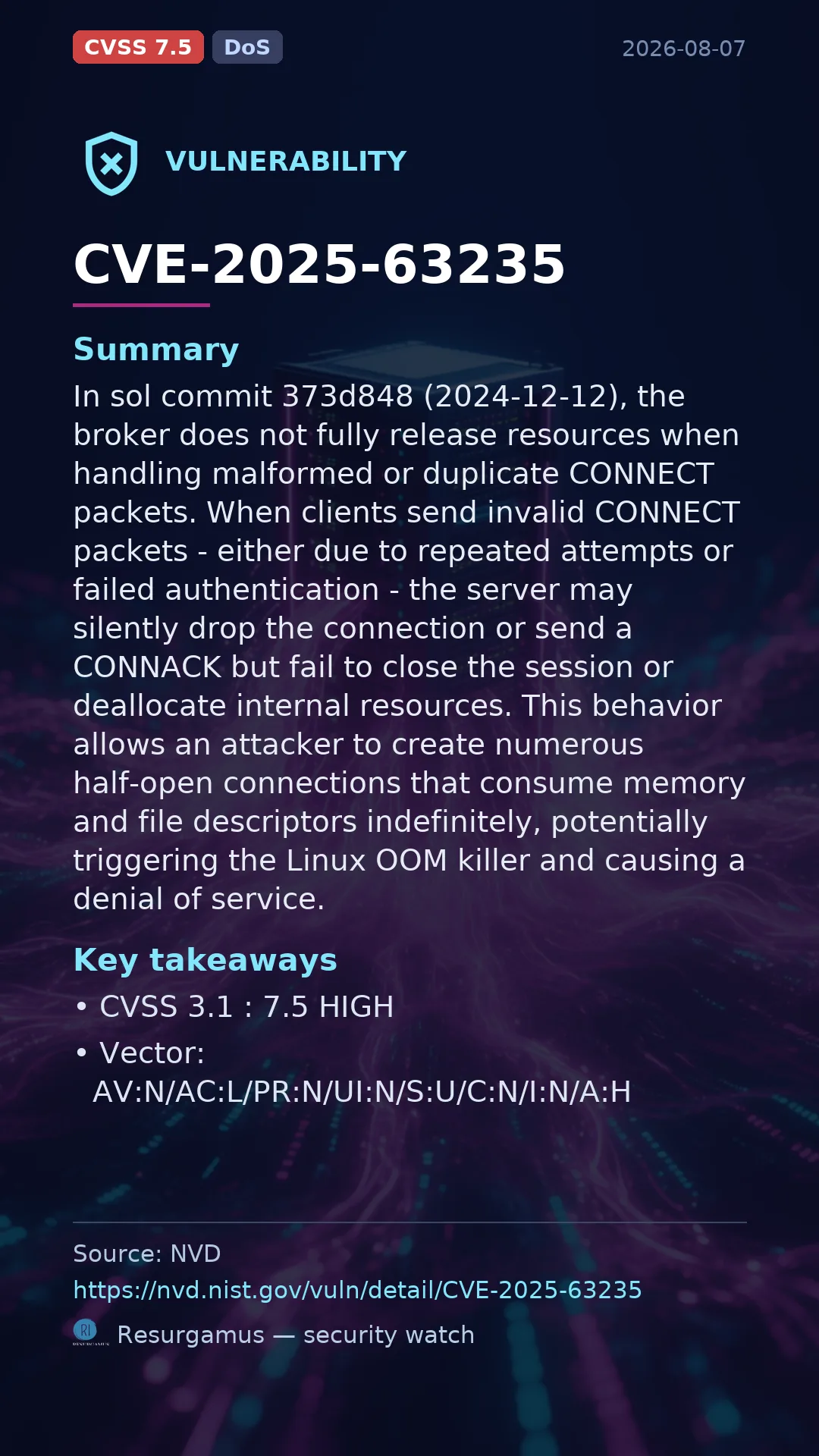 CVE-2025-63235  Vulnerability