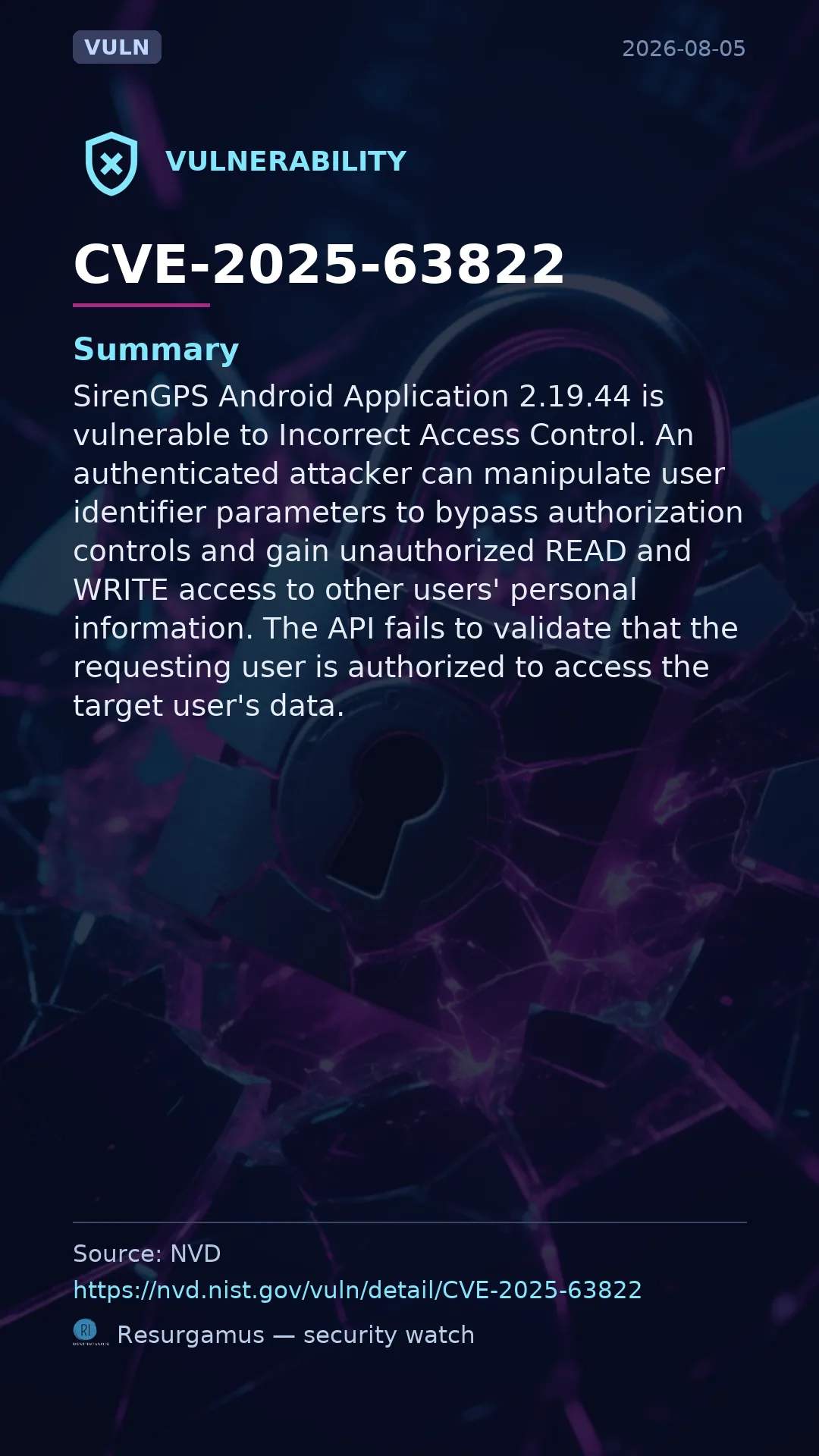 CVE-2025-63822  Vulnerability