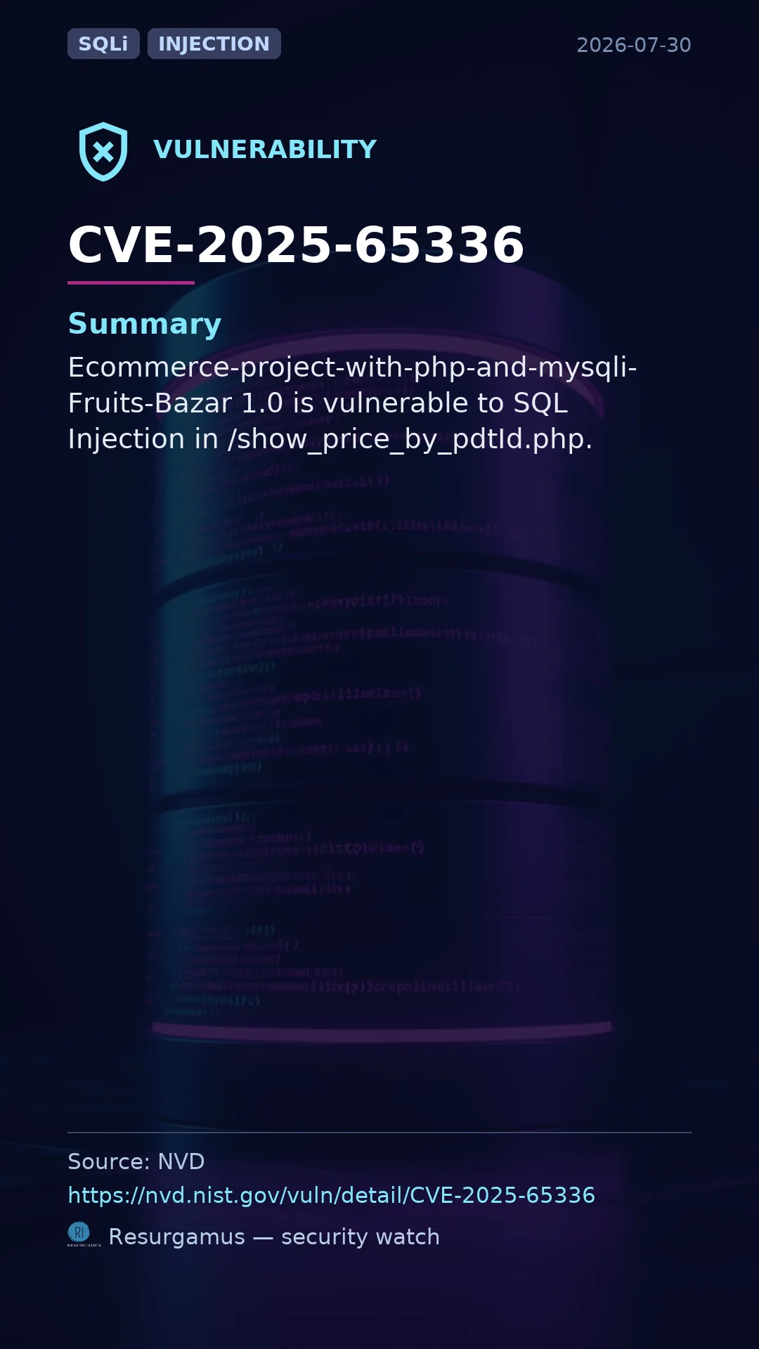 CVE-2025-65336  Vulnerability