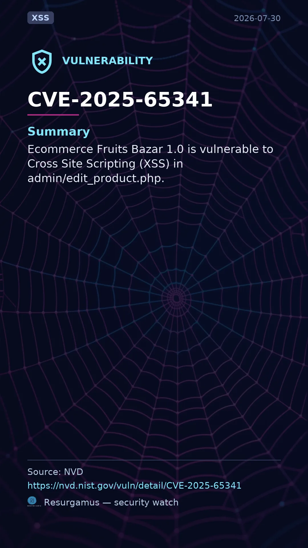 CVE-2025-65341  Vulnerability