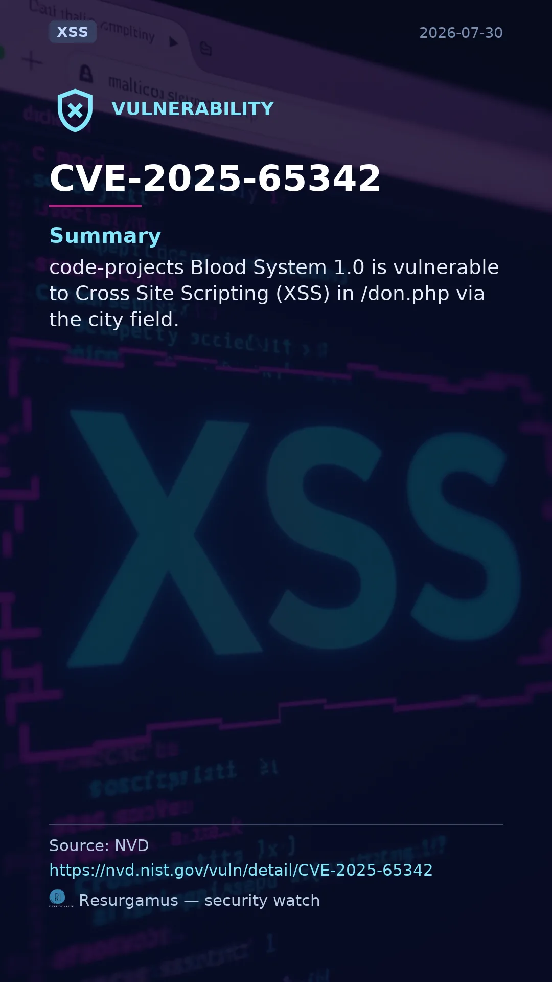 CVE-2025-65342  Vulnerability