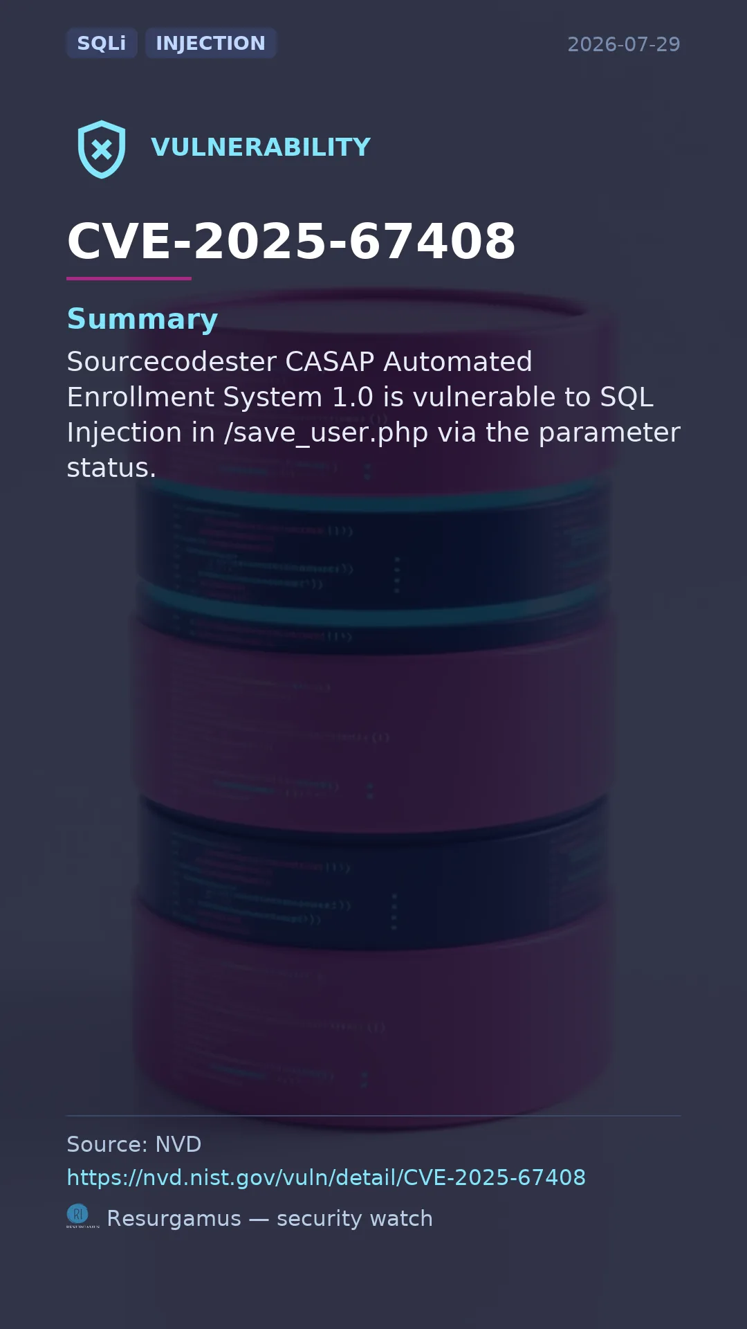 CVE-2025-67408  Vulnerability