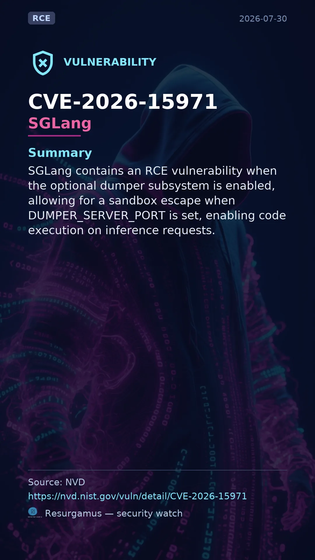 CVE-2026-15971 SGLang Vulnerability