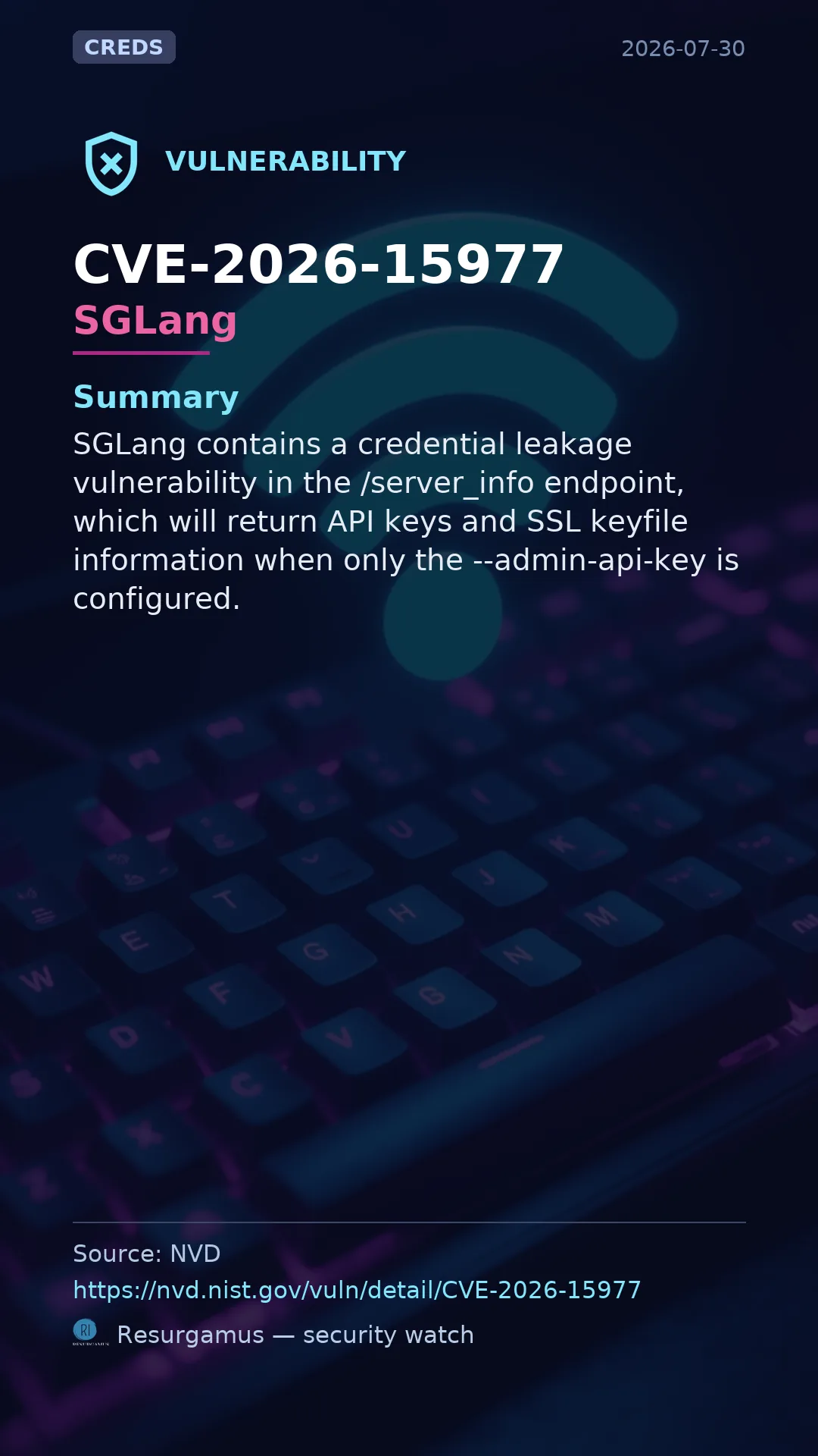 CVE-2026-15977 SGLang Vulnerability