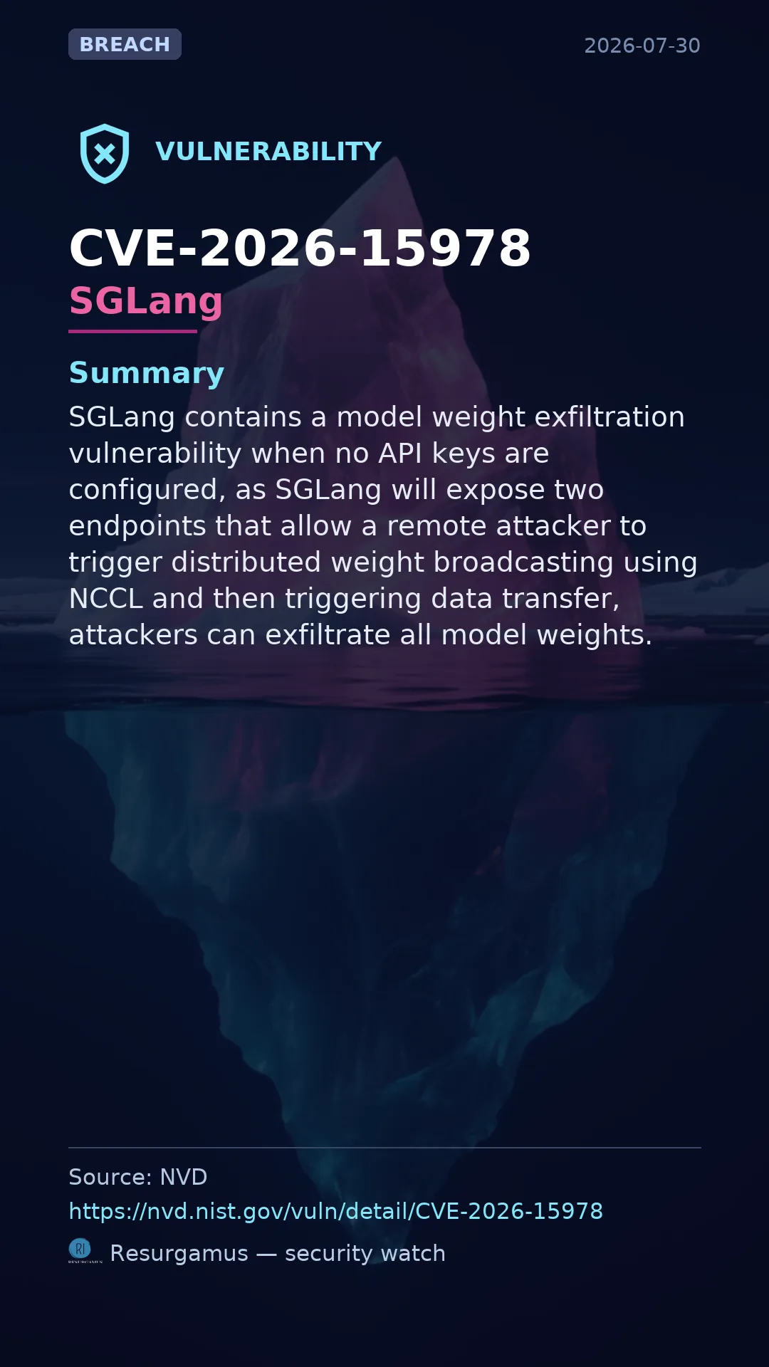 CVE-2026-15978 SGLang Vulnerability