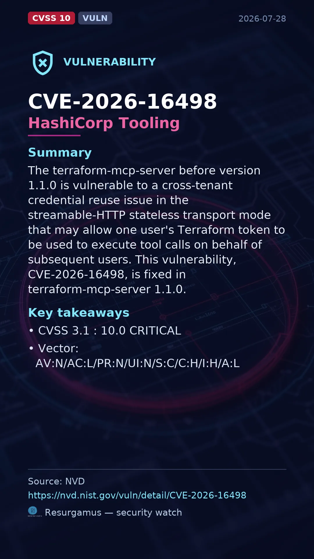 CVE-2026-16498 HashiCorp Tooling Vulnerability