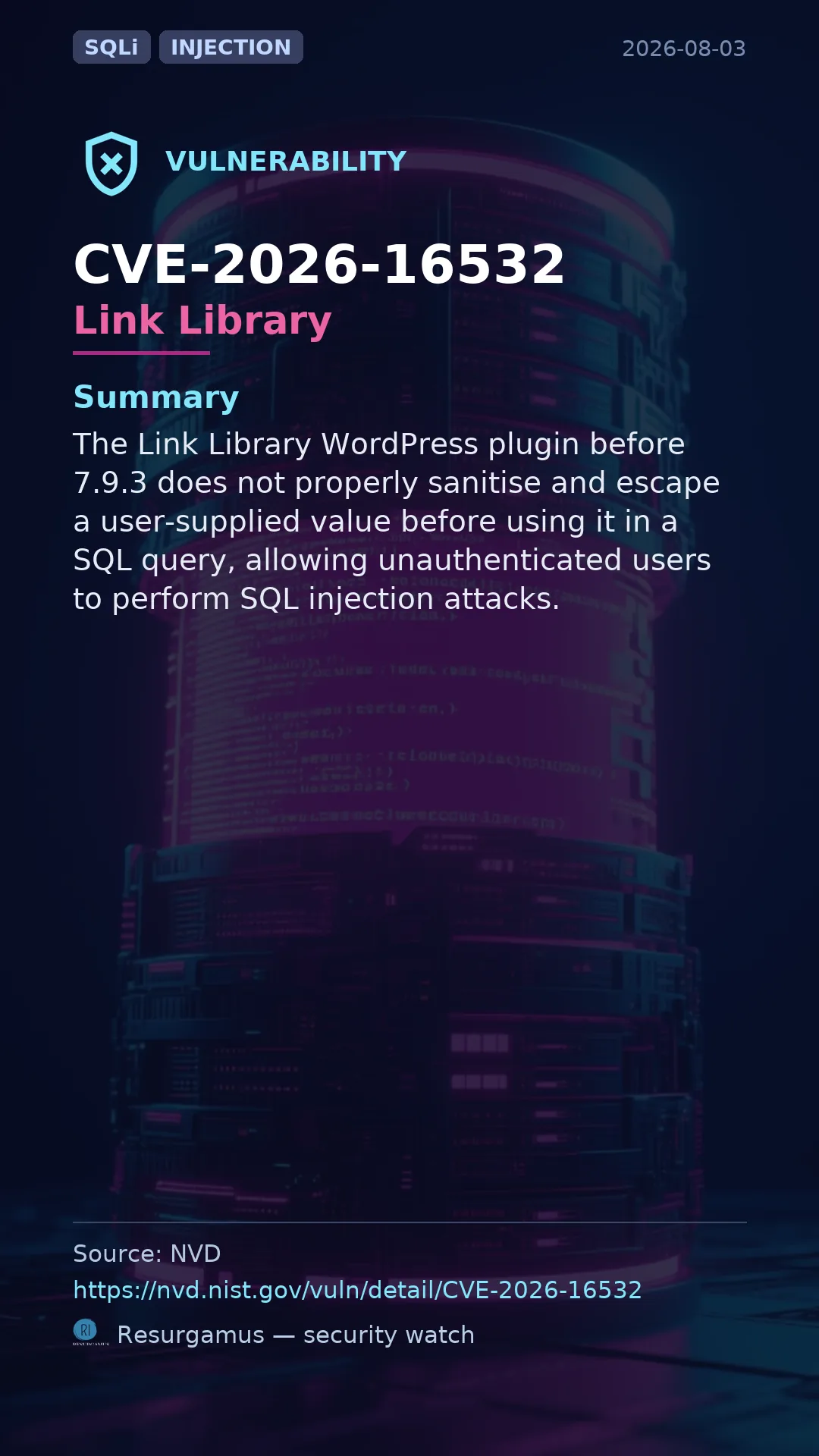 CVE-2026-16532 Link Library Vulnerability