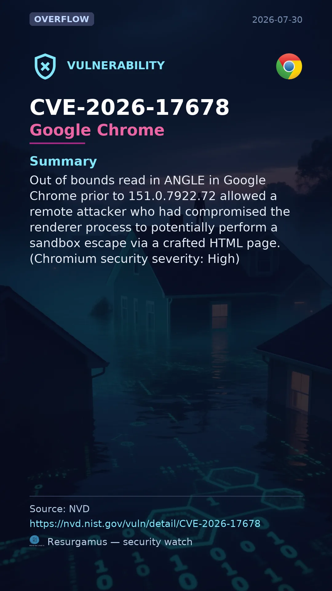 CVE-2026-17678 Google Chrome Vulnerability