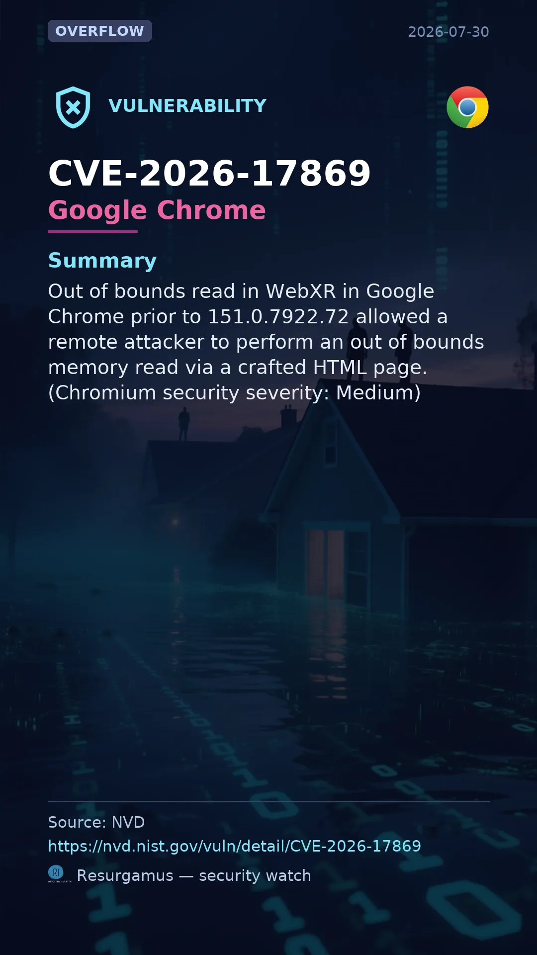 CVE-2026-17869 Google Chrome Vulnerability