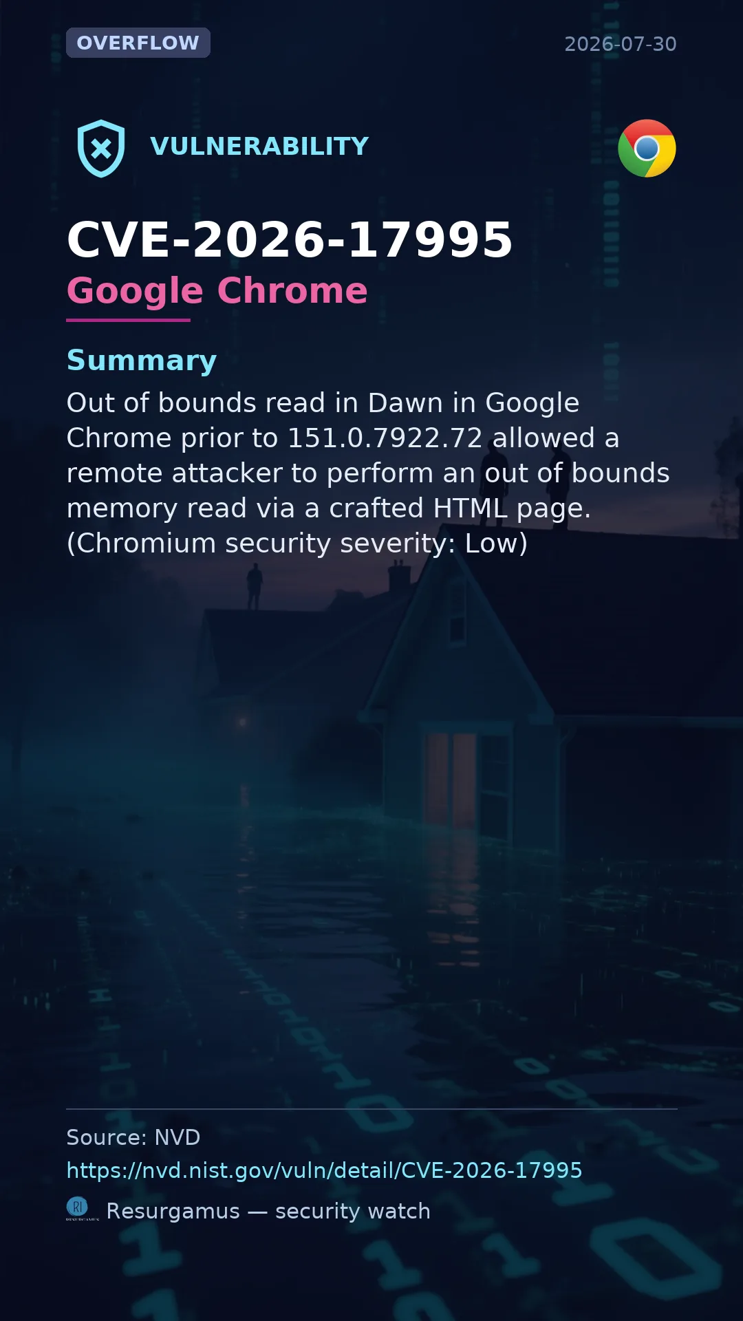 CVE-2026-17995 Google Chrome Vulnerability