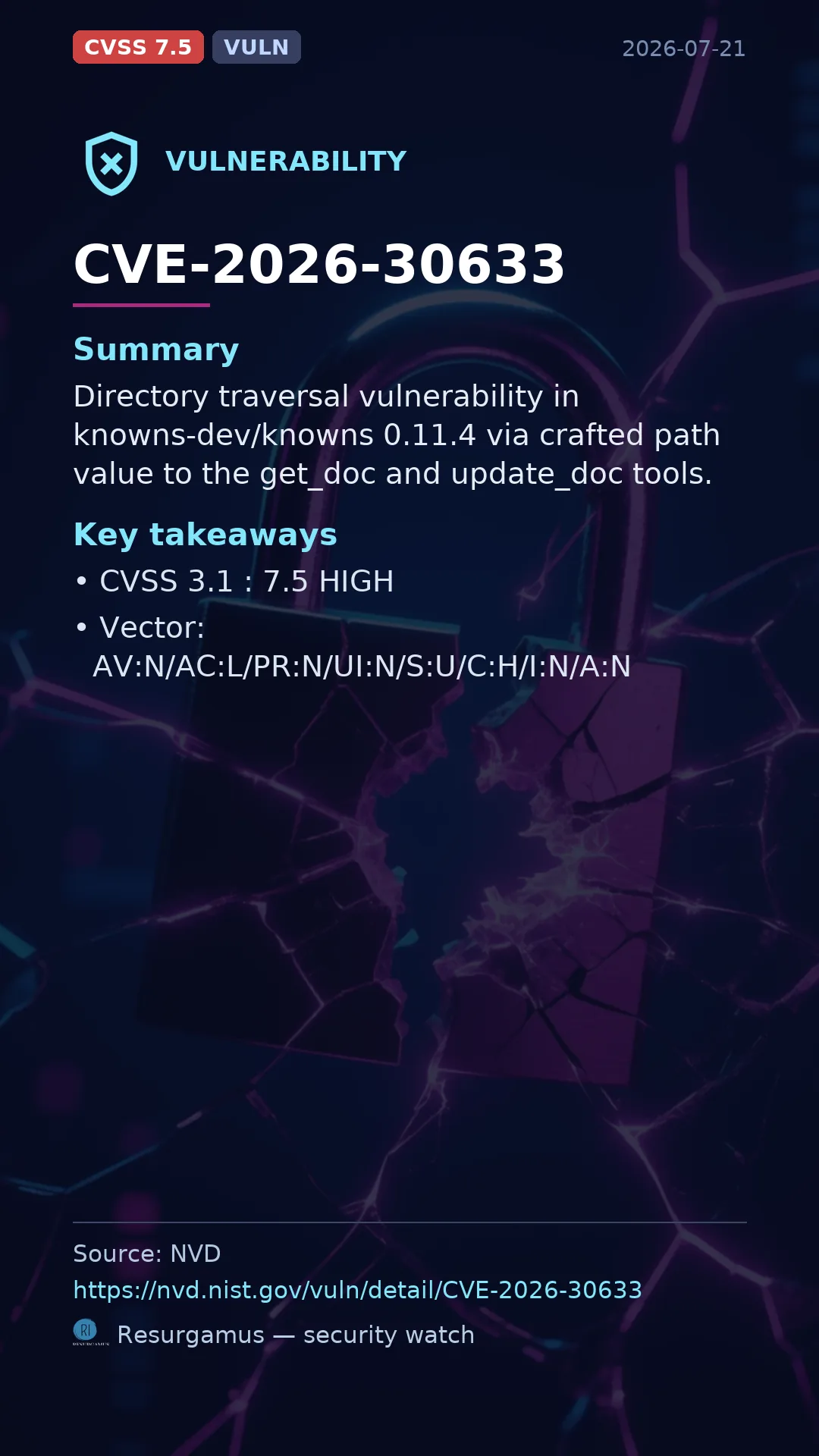 CVE-2026-30633  Vulnerability