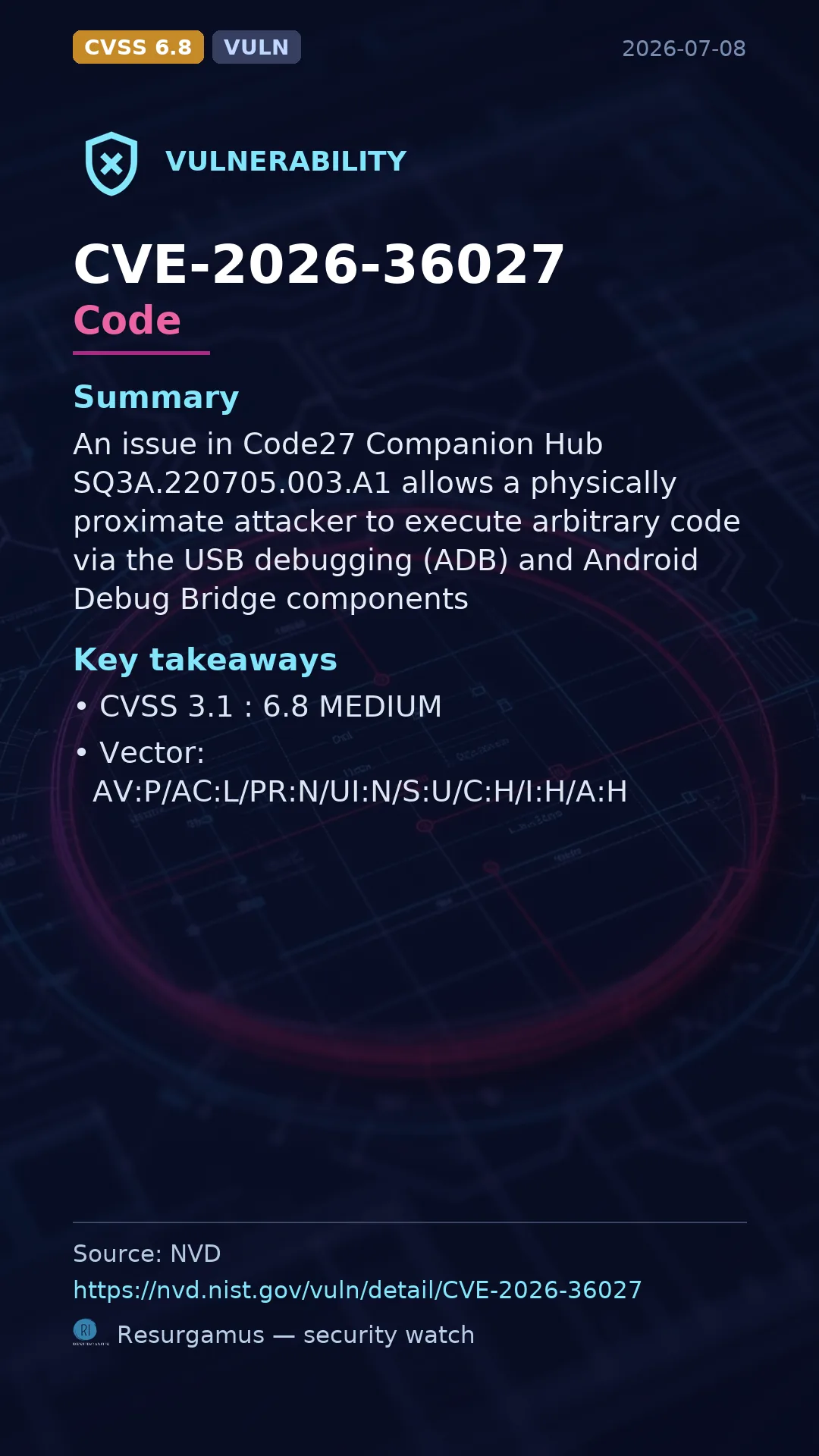 CVE-2026-36027 Code Vulnerability