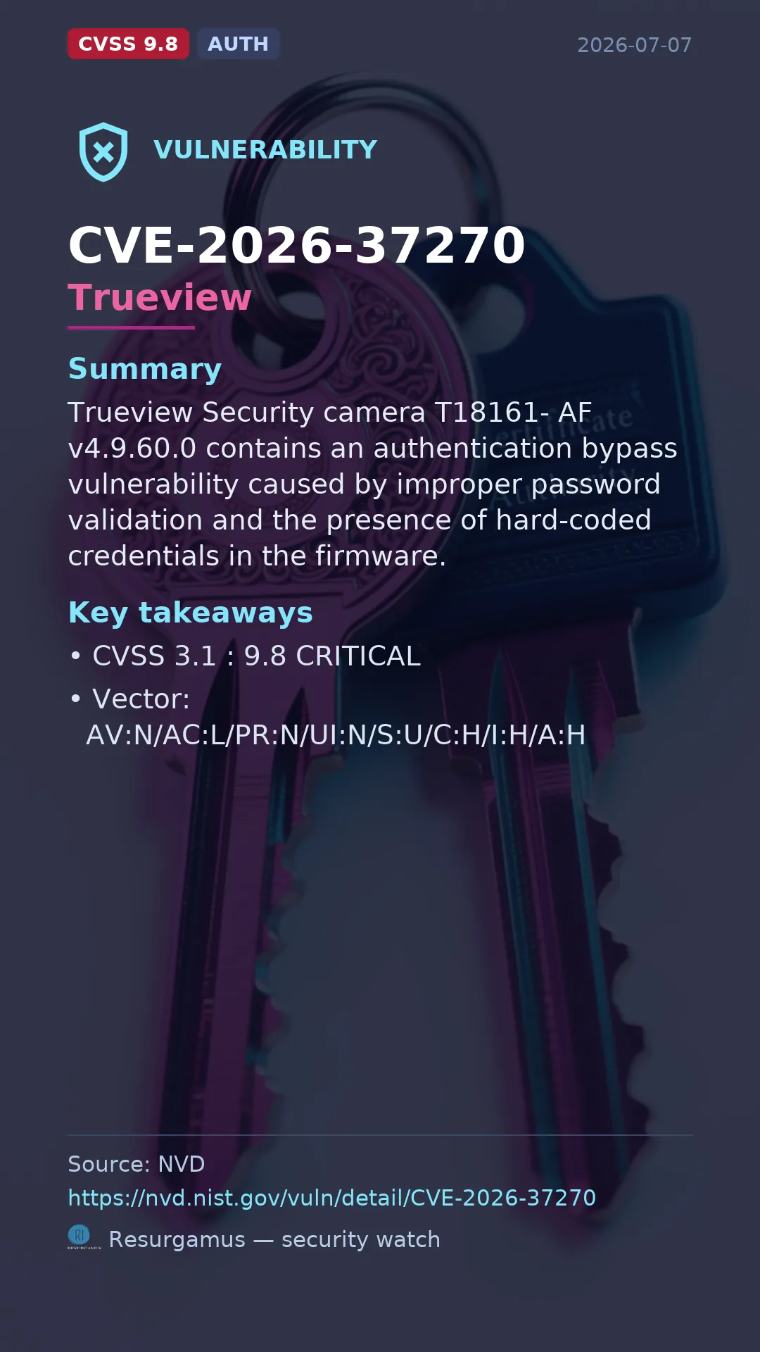 CVE-2026-37270 Trueview Vulnerability