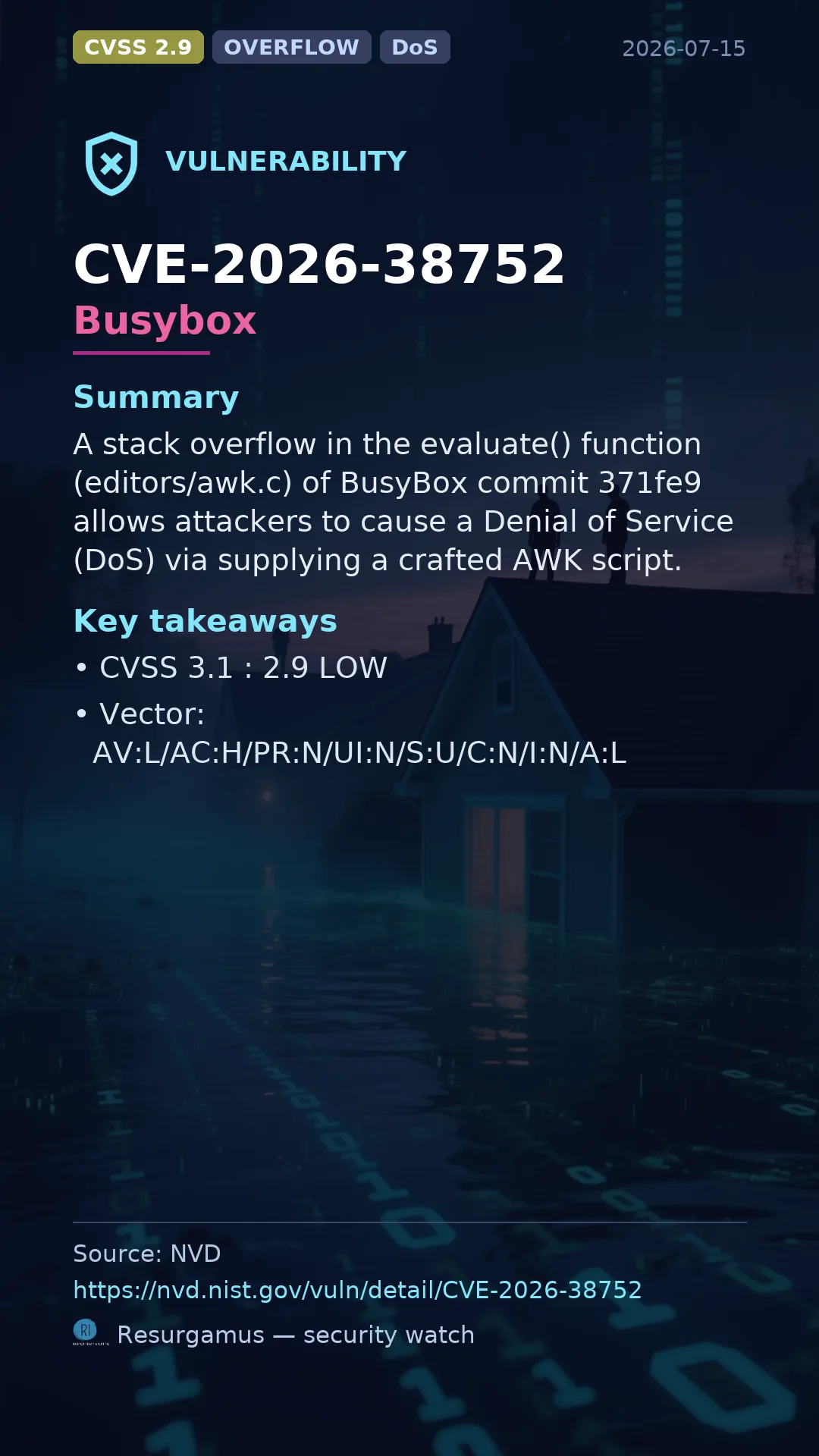 CVE-2026-38752 Busybox Vulnerability