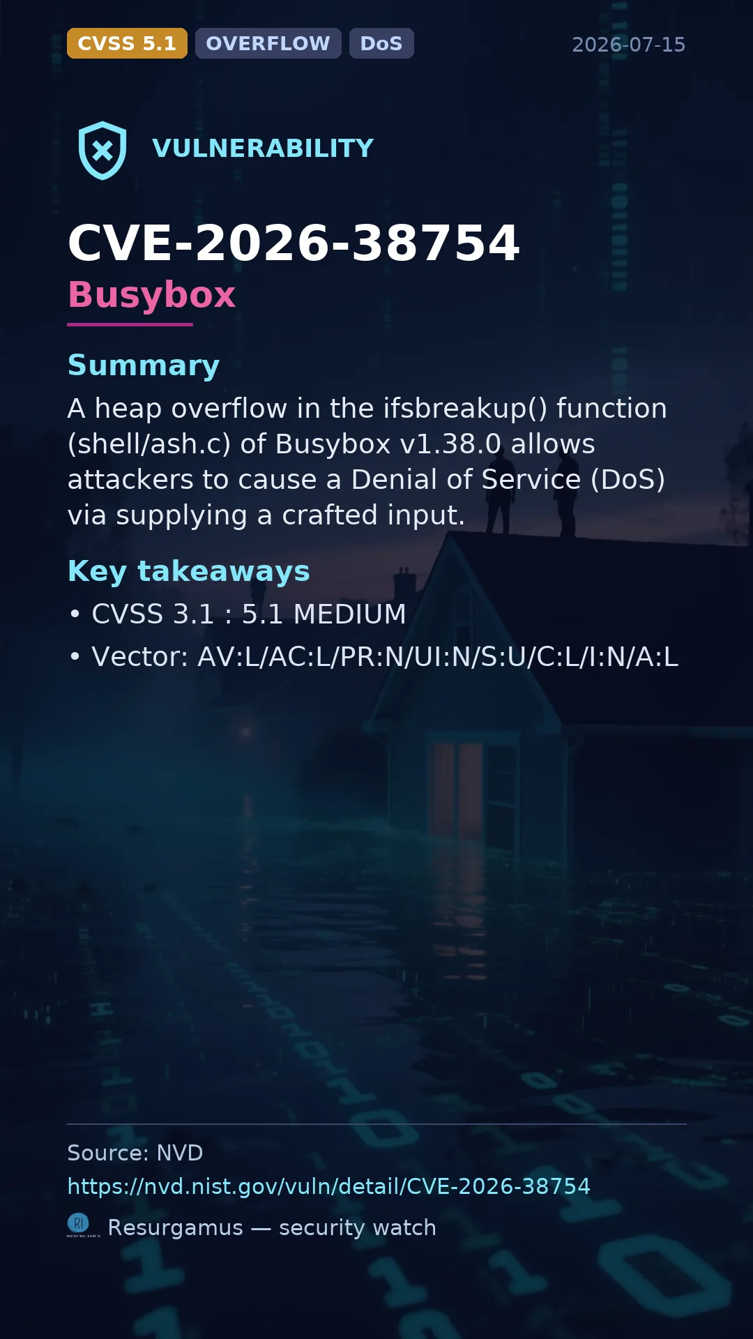 CVE-2026-38754 Busybox Vulnerability