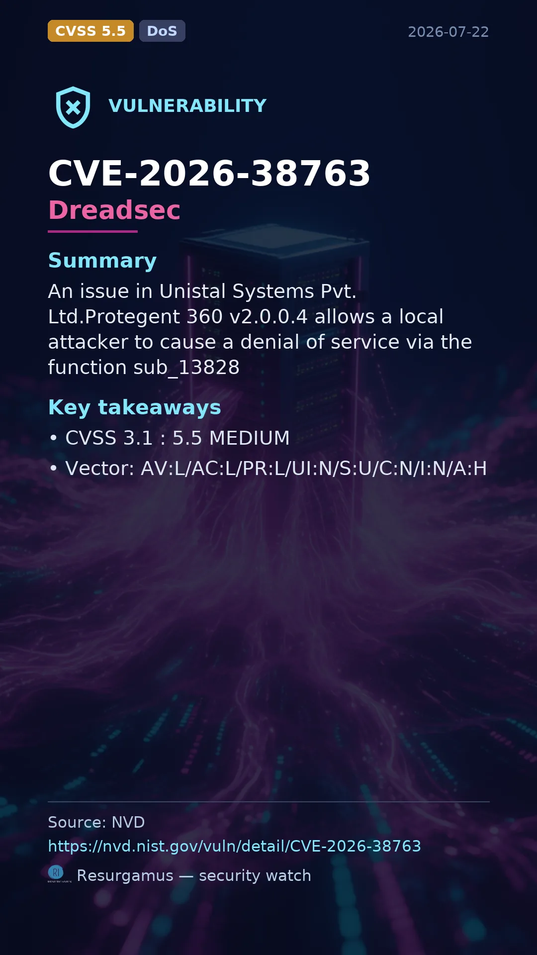 CVE-2026-38763 Dreadsec Vulnerability