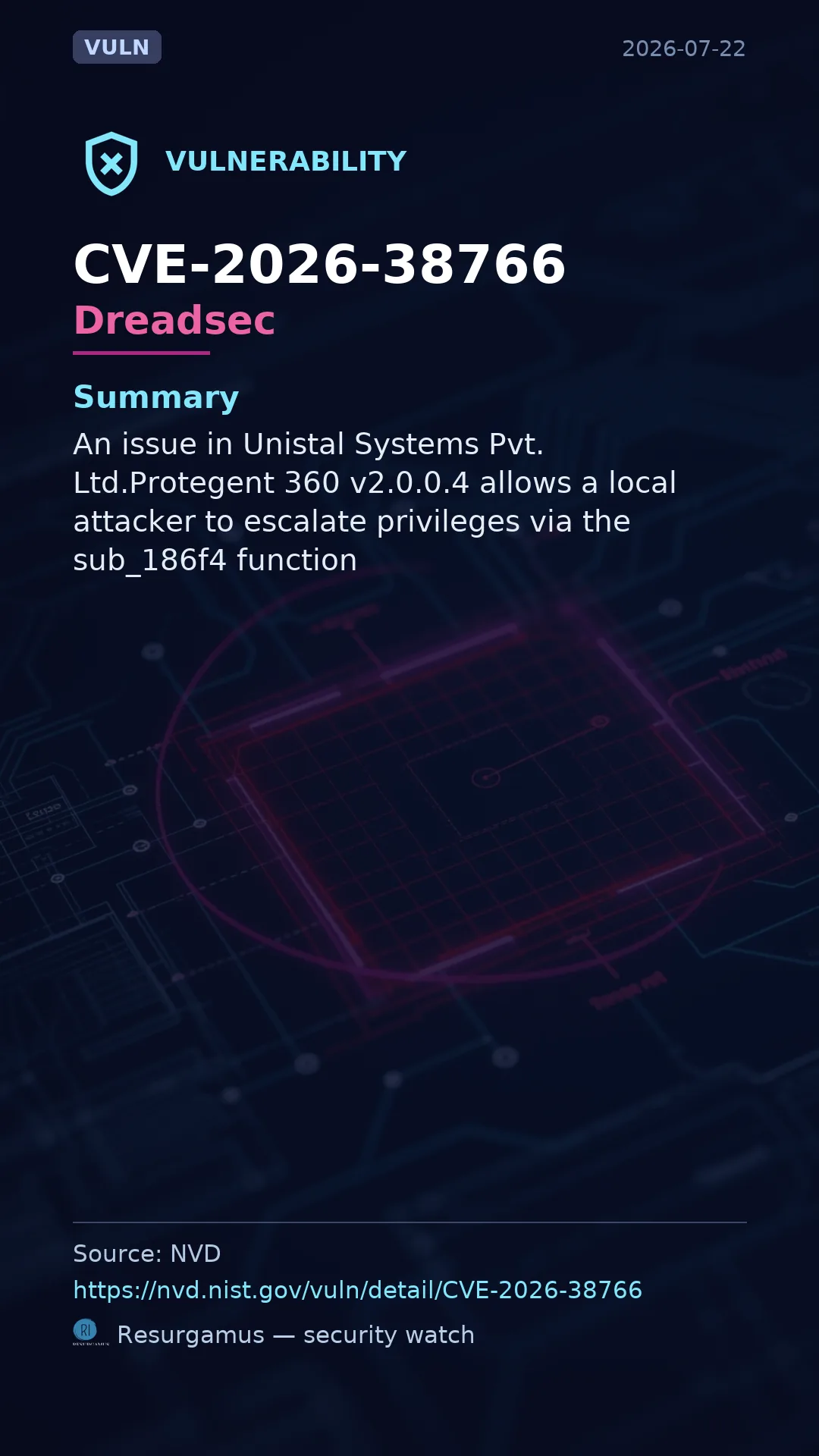 CVE-2026-38766 Dreadsec Vulnerability