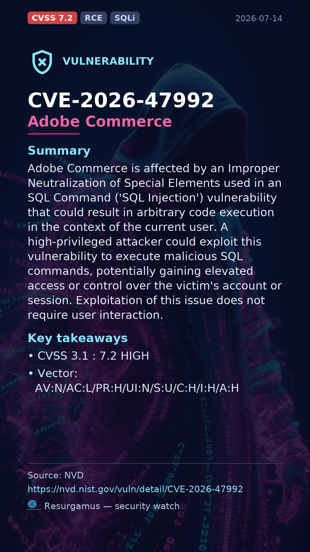 CVE-2026-47992 Adobe Commerce Vulnerability