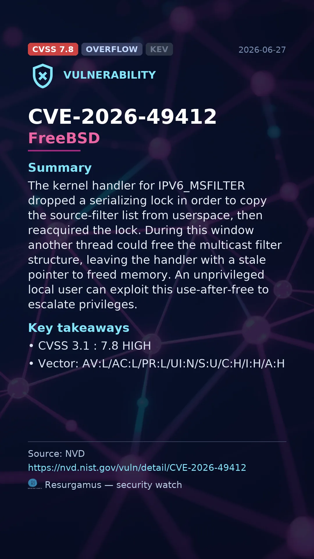 CVE-2026-49412 FreeBSD Vulnerability