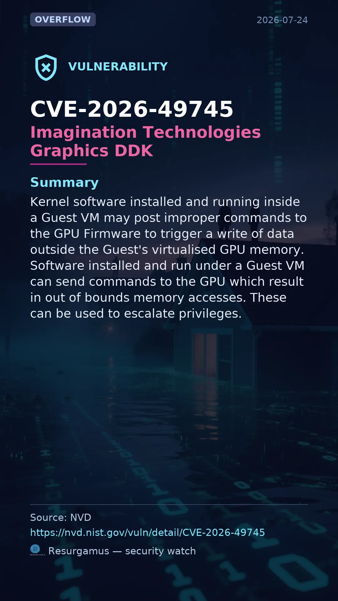 CVE-2026-49745 - Imagination Technologies Graphics DDK vulnerability