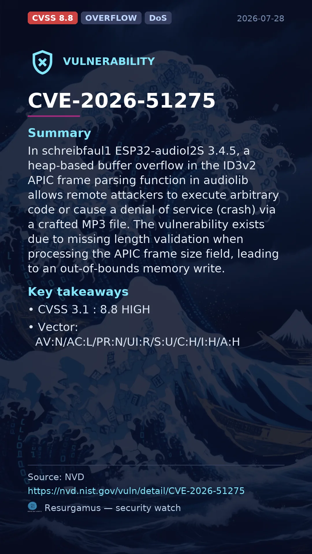 CVE-2026-51275  Vulnerability
