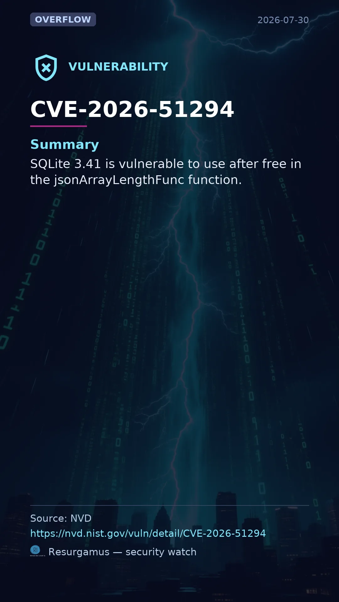 CVE-2026-51294  Vulnerability
