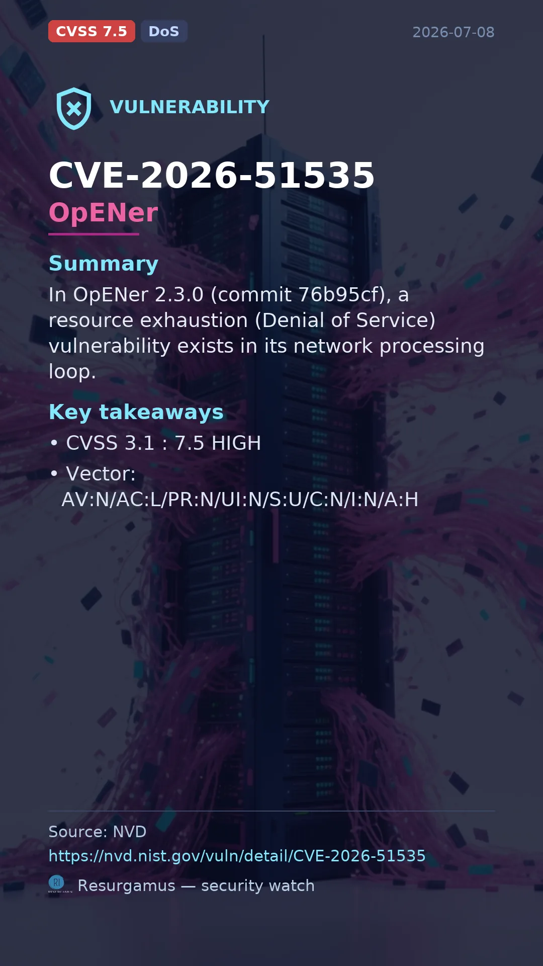 CVE-2026-51535 OpENer Vulnerability