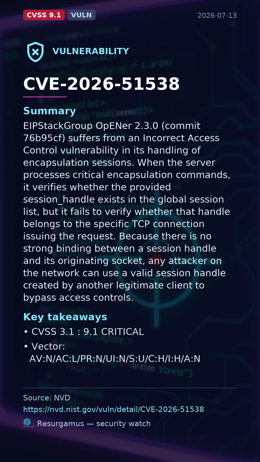 CVE-2026-51538  Vulnerability