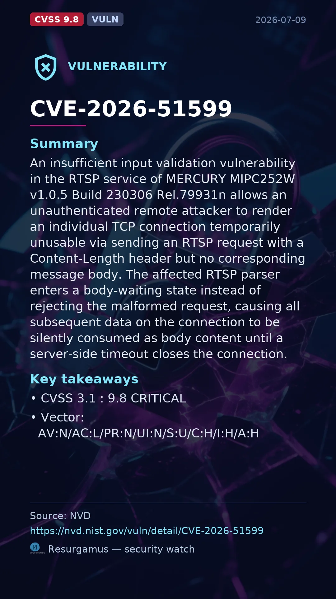 CVE-2026-51599  Vulnerability