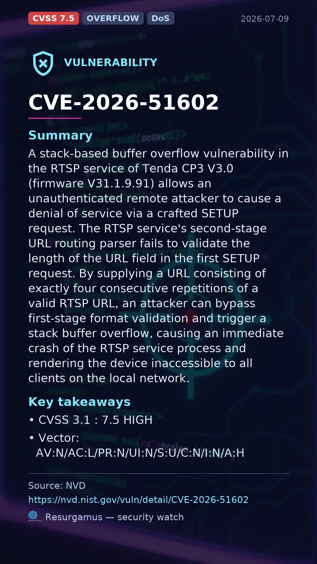 CVE-2026-51602  Vulnerability