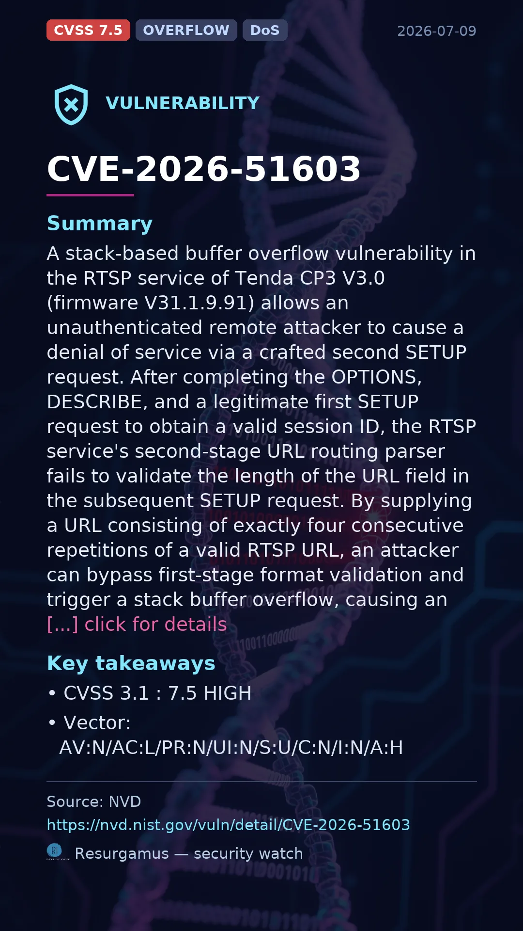 CVE-2026-51603  Vulnerability