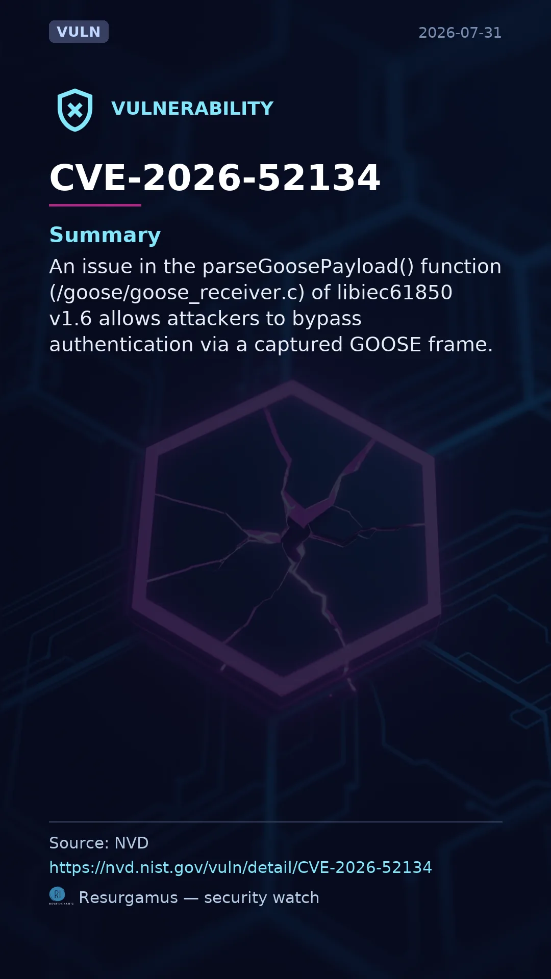 CVE-2026-52134  Vulnerability