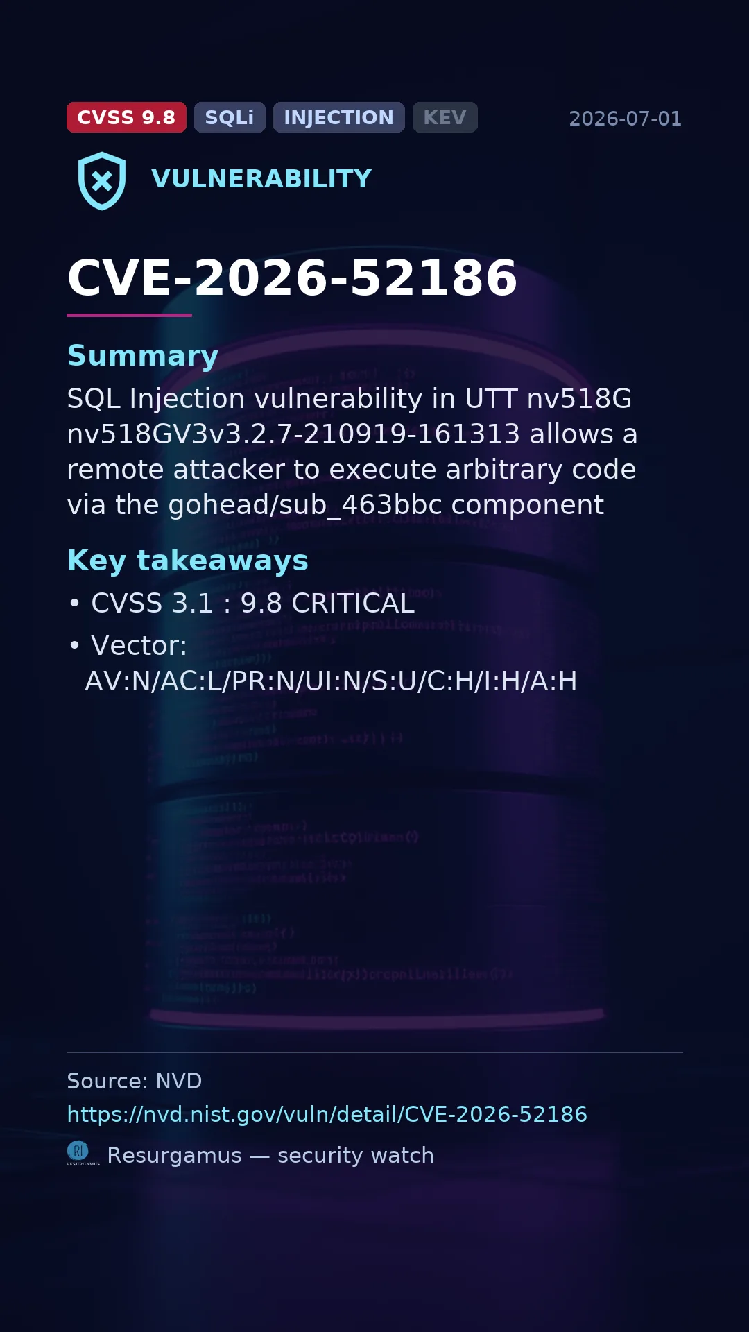 CVE-2026-52186  Vulnerability
