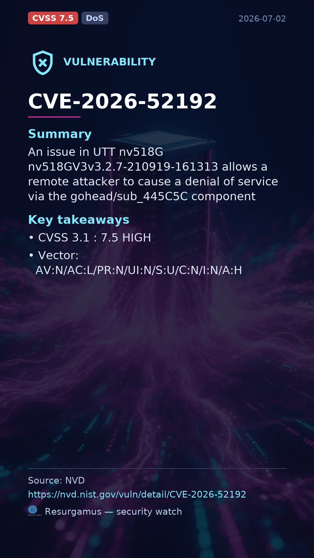 CVE-2026-52192  Vulnerability