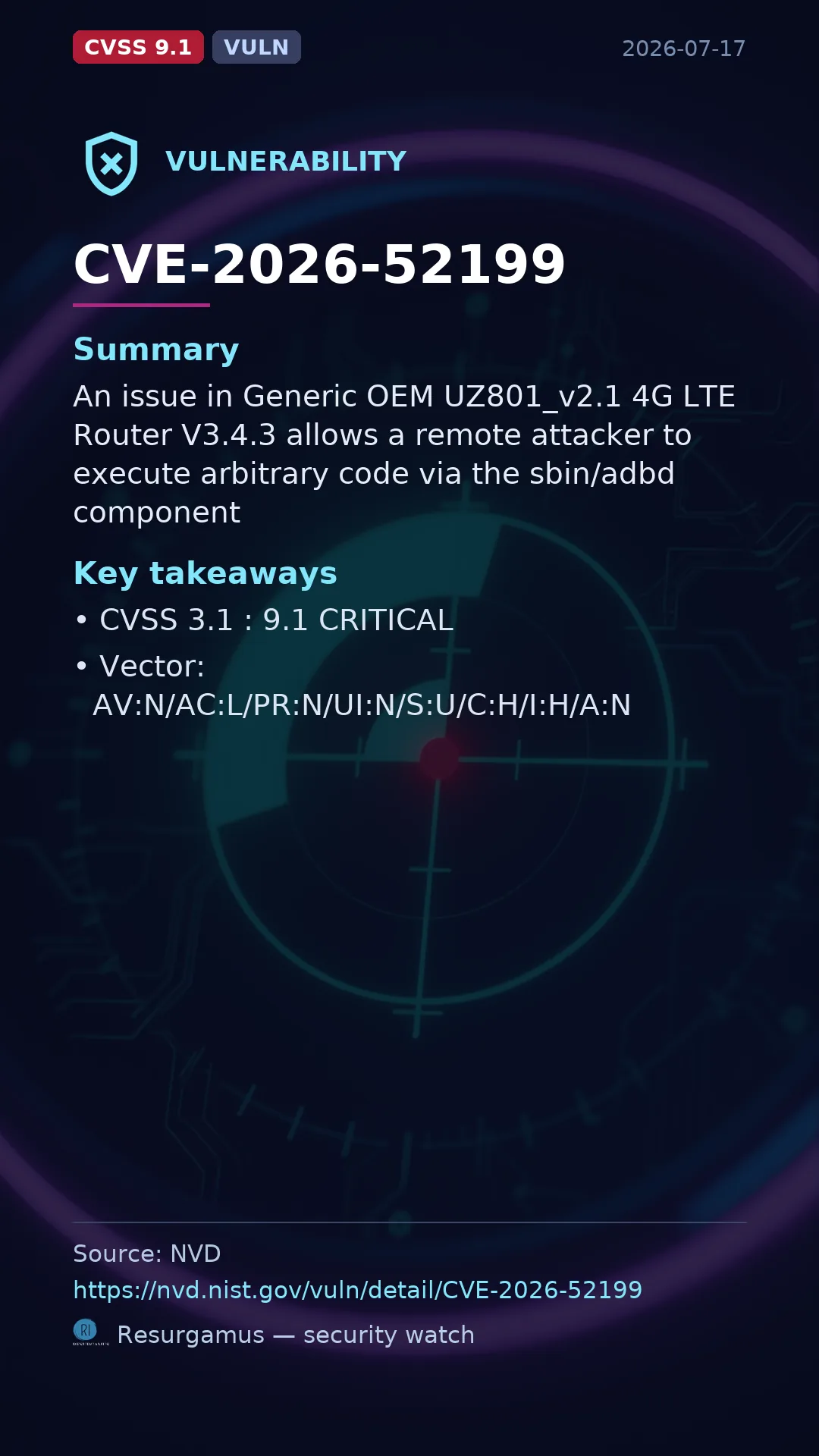 CVE-2026-52199  Vulnerability