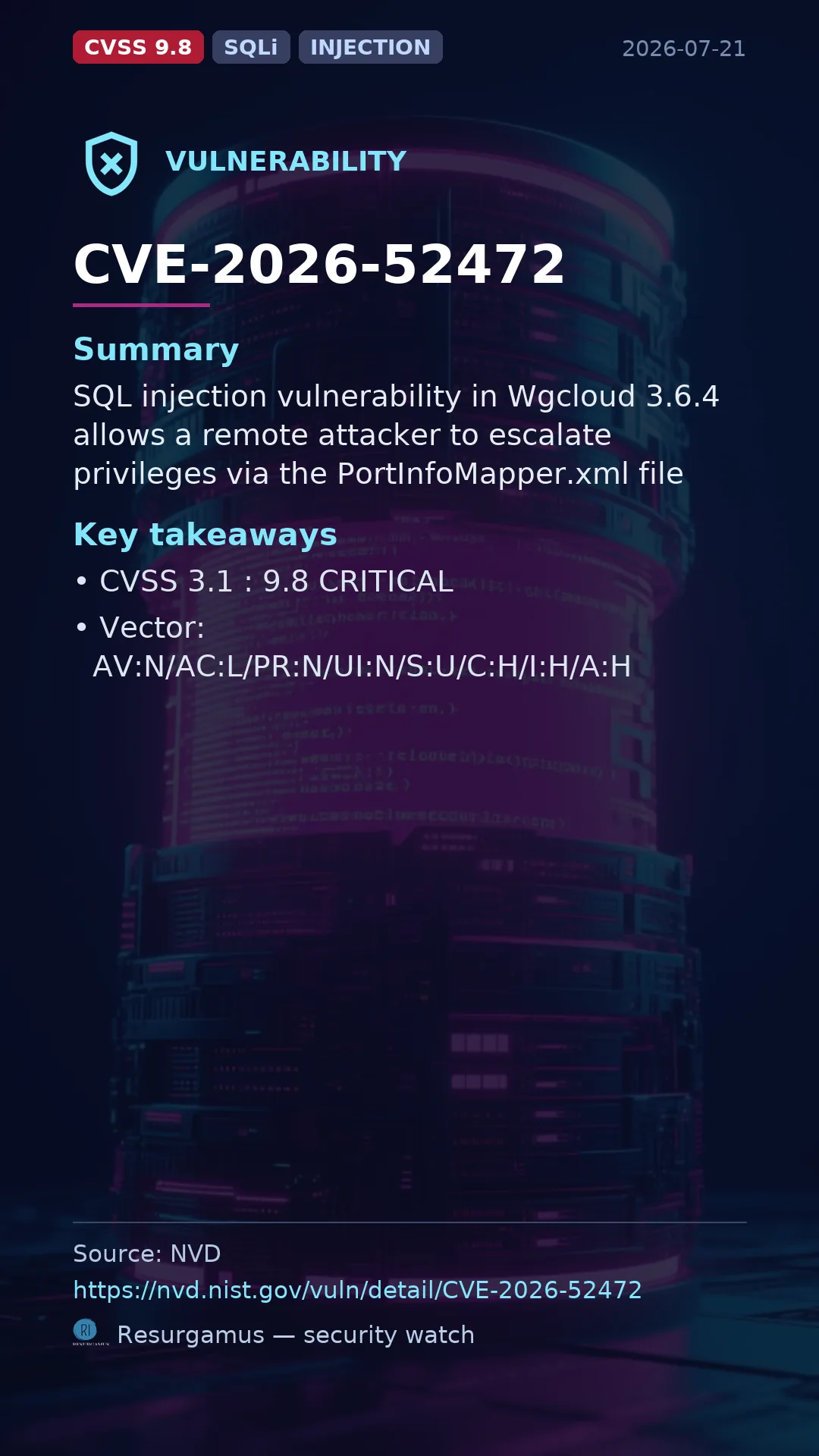 CVE-2026-52472  Vulnerability