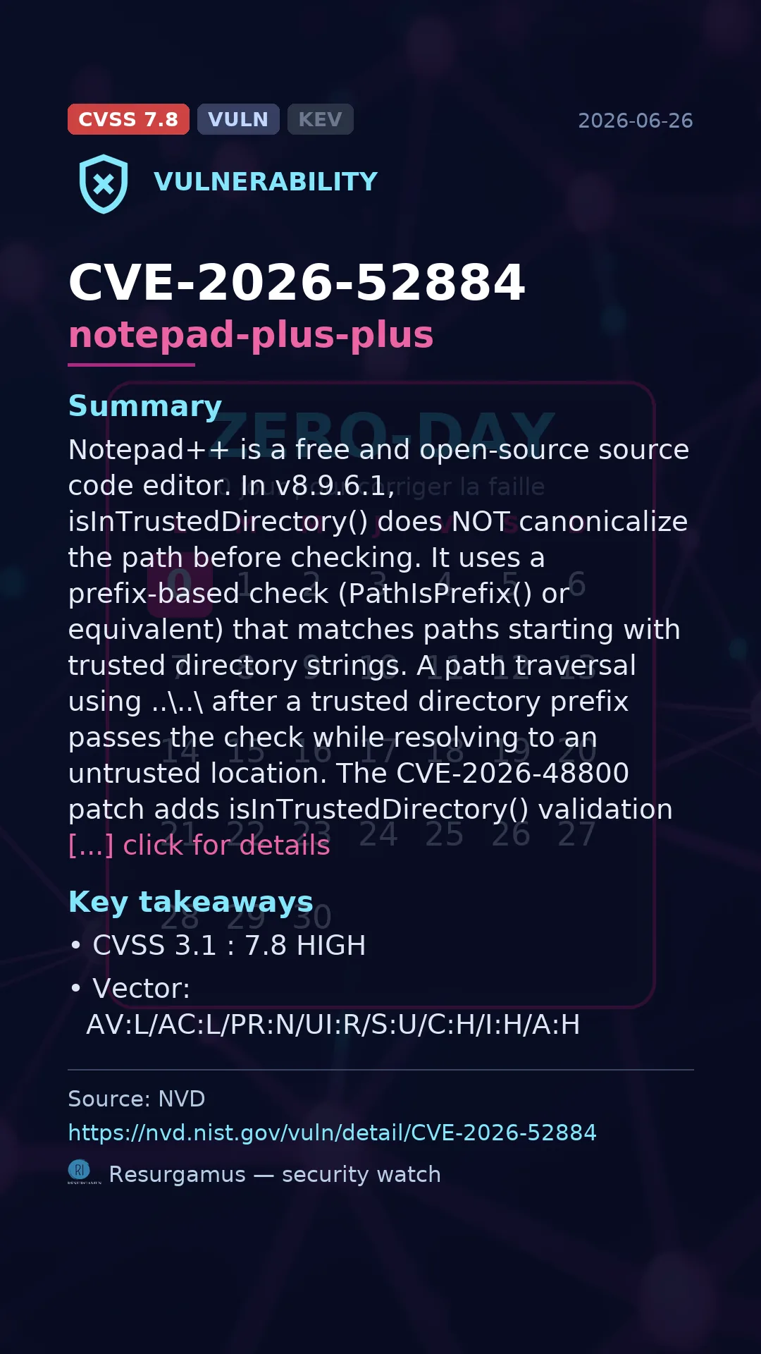CVE-2026-52884 notepad-plus-plus Vulnerability