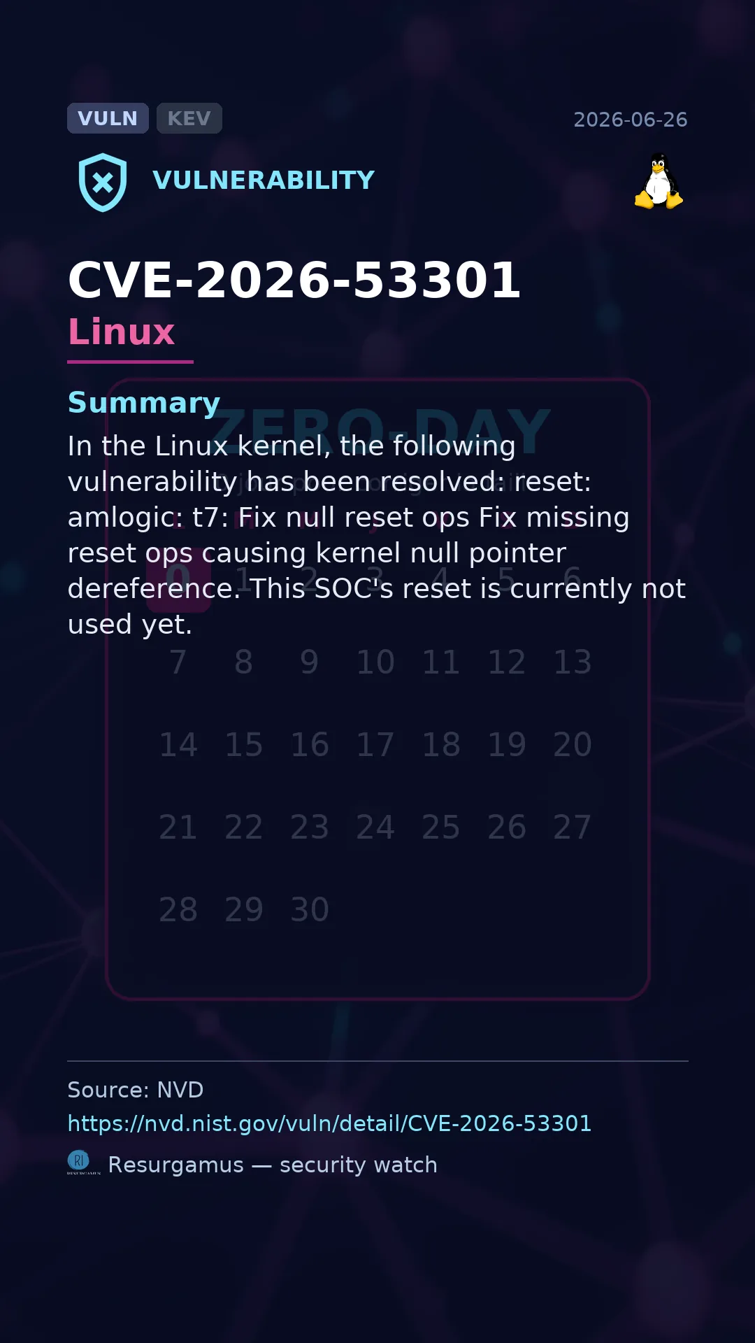 CVE-2026-53301 Linux Vulnerability