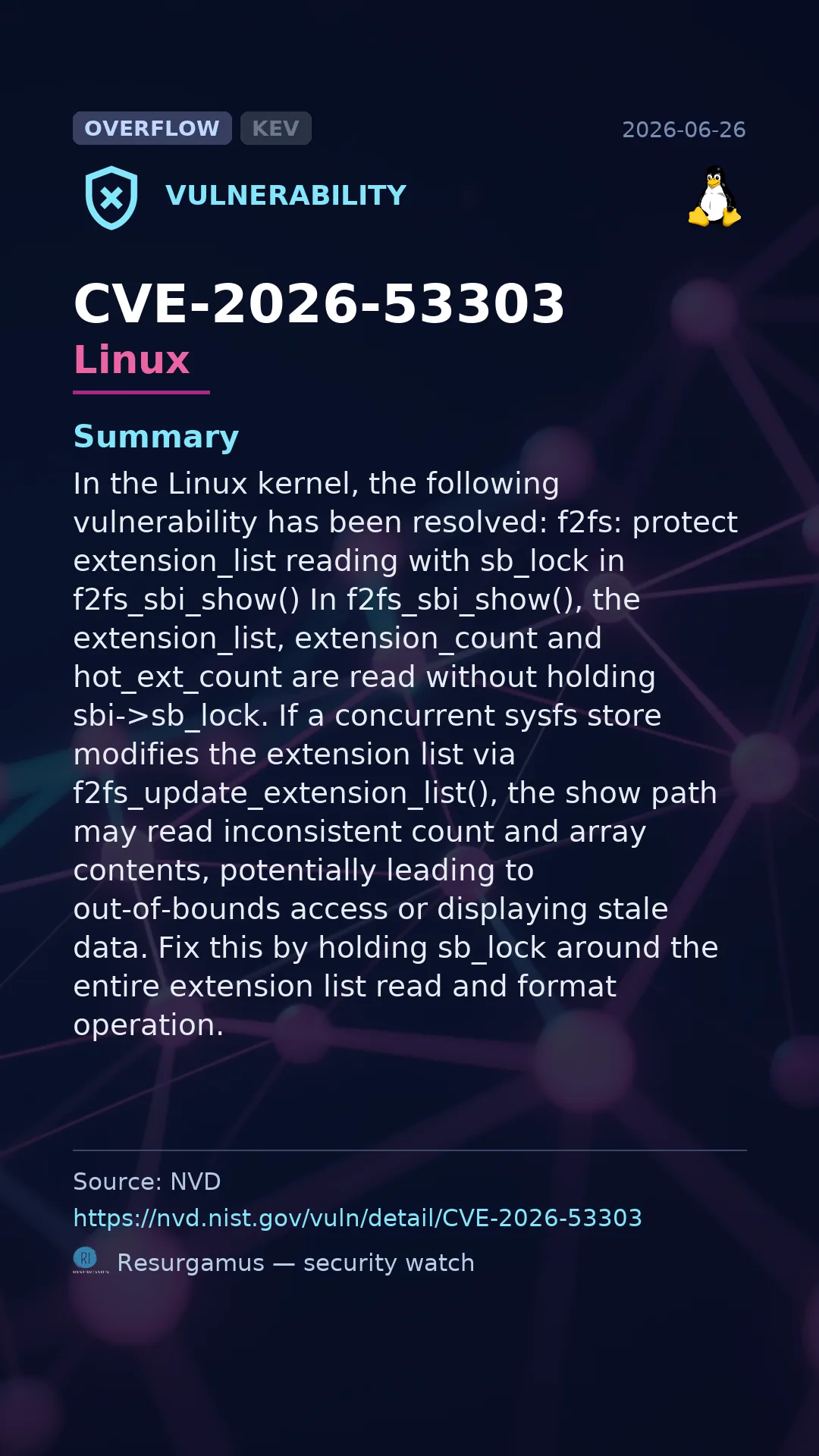 CVE-2026-53303 Linux Vulnerability