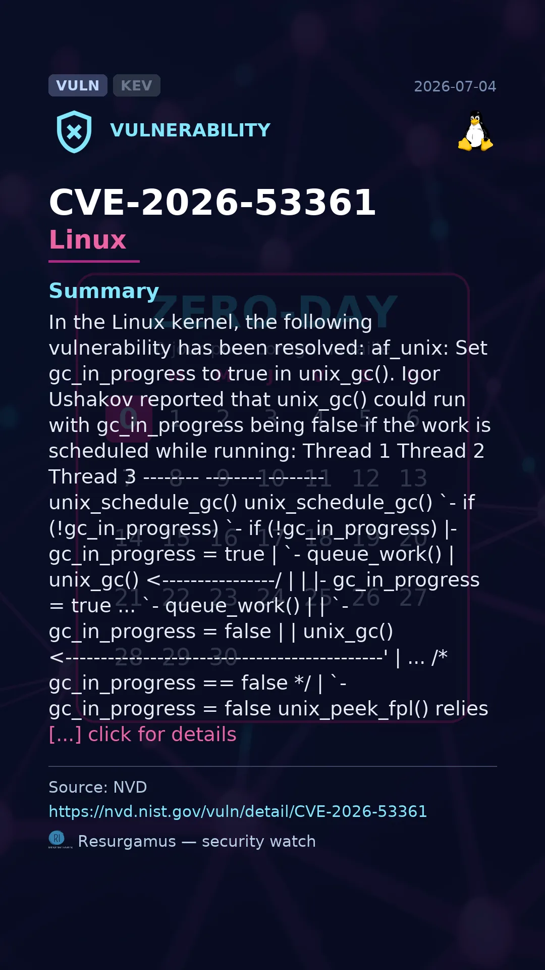 CVE-2026-53361 Linux Vulnerability