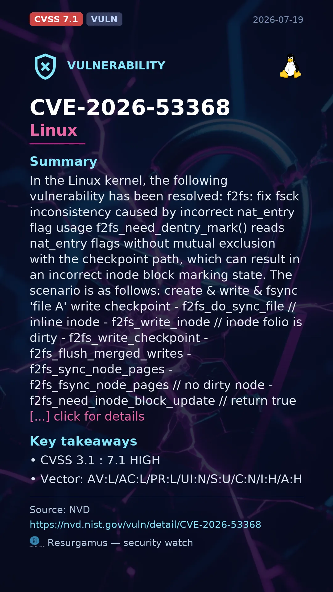 CVE-2026-53368 Linux Vulnerability