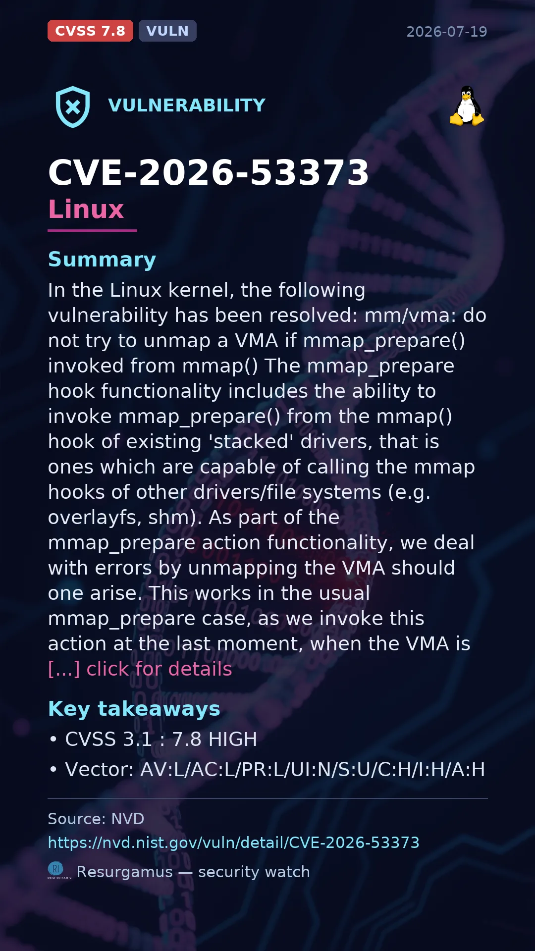 CVE-2026-53373 Linux Vulnerability
