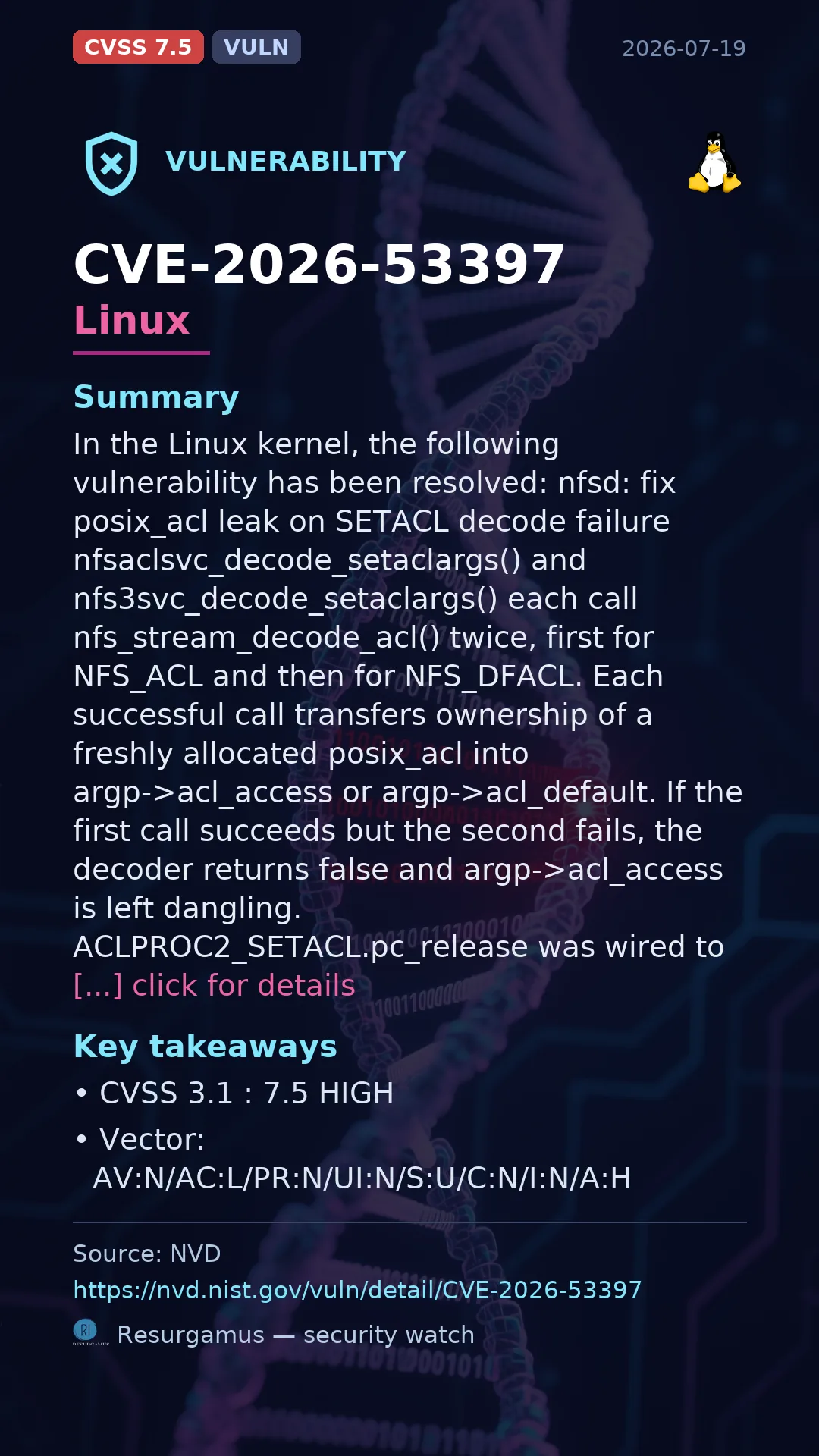 CVE-2026-53397 Linux Vulnerability