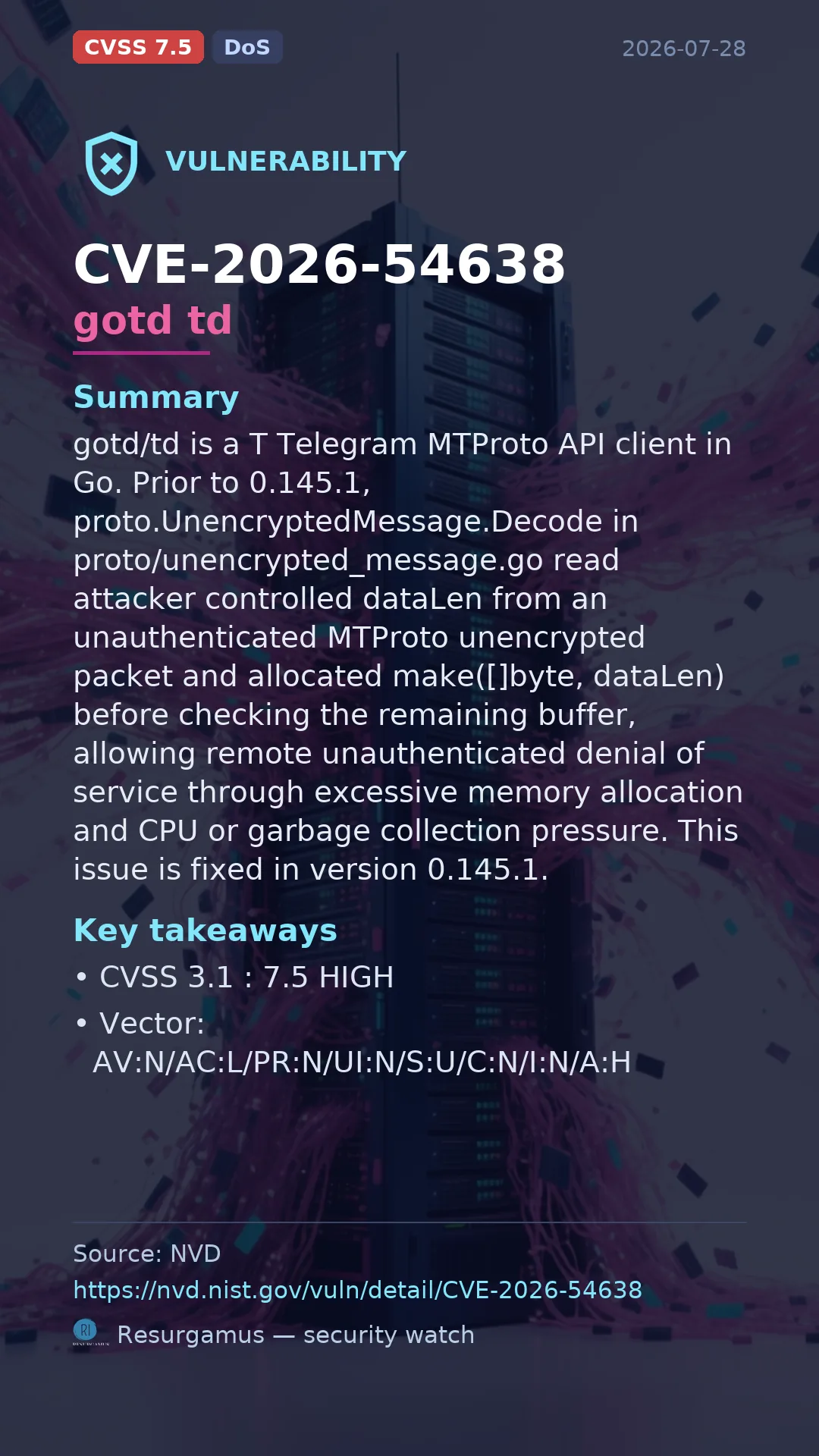 CVE-2026-54638 gotd td Vulnerability