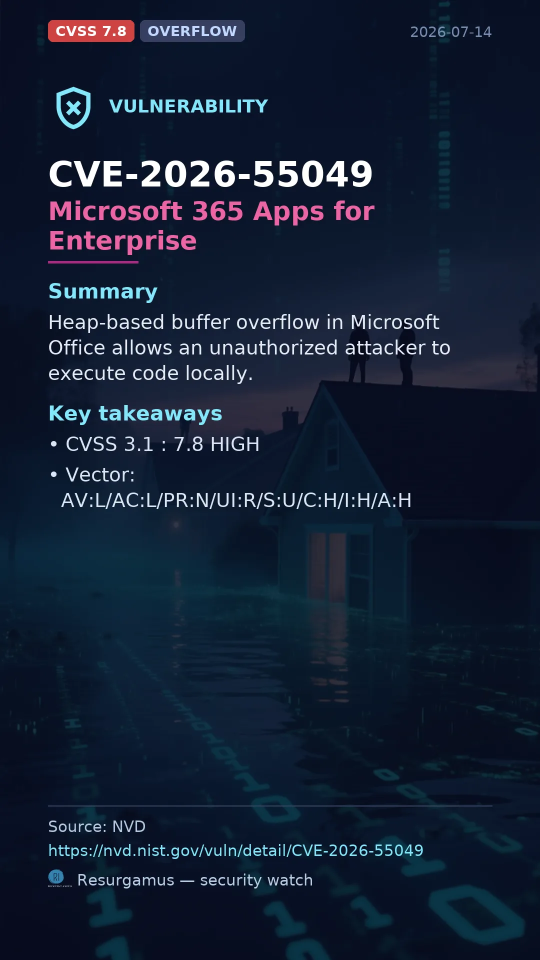 CVE-2026-55049 Microsoft 365 Apps for Enterprise Vulnerability