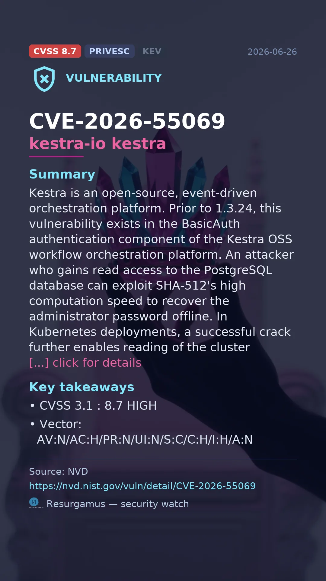 CVE-2026-55069 kestra-io kestra Vulnerability